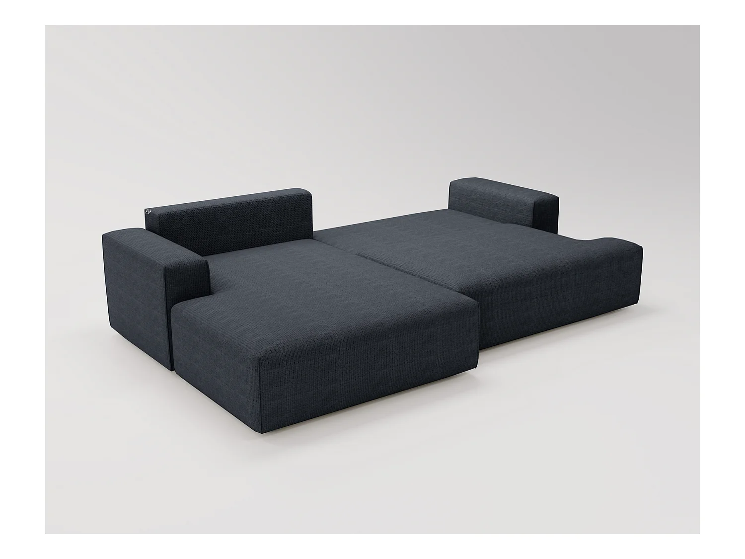Emporius Boston Canapé d'Angle Convertible 270 cm - Canapé-lit, Sofa avec Rangement, 4 Places - Canapé d'Angle Forme L, Gauche, Noir (Memphis 20)