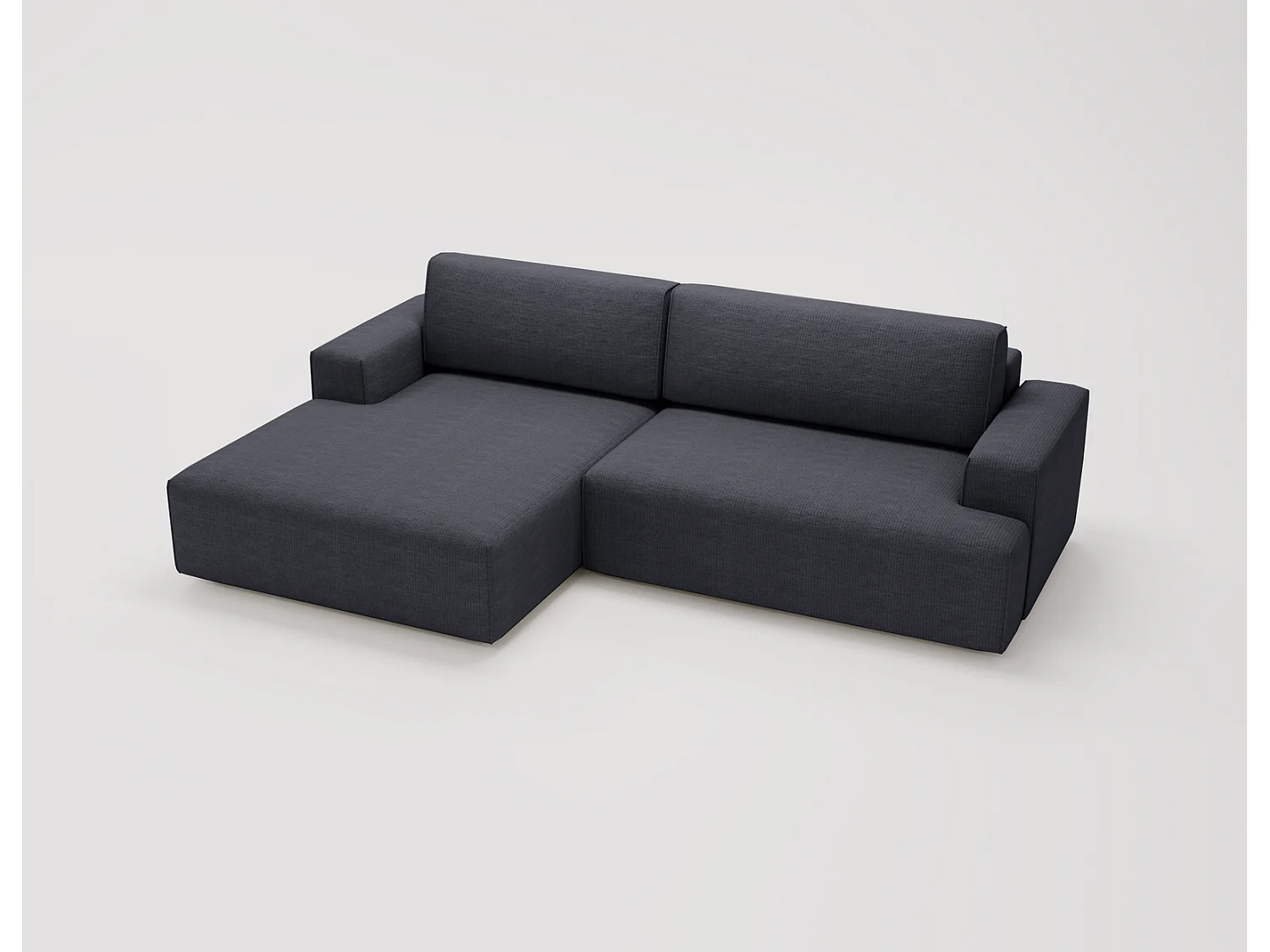 Emporius Boston Canapé d'Angle Convertible 270 cm - Canapé-lit, Sofa avec Rangement, 4 Places - Canapé d'Angle Forme L, Gauche, Noir (Memphis 20)