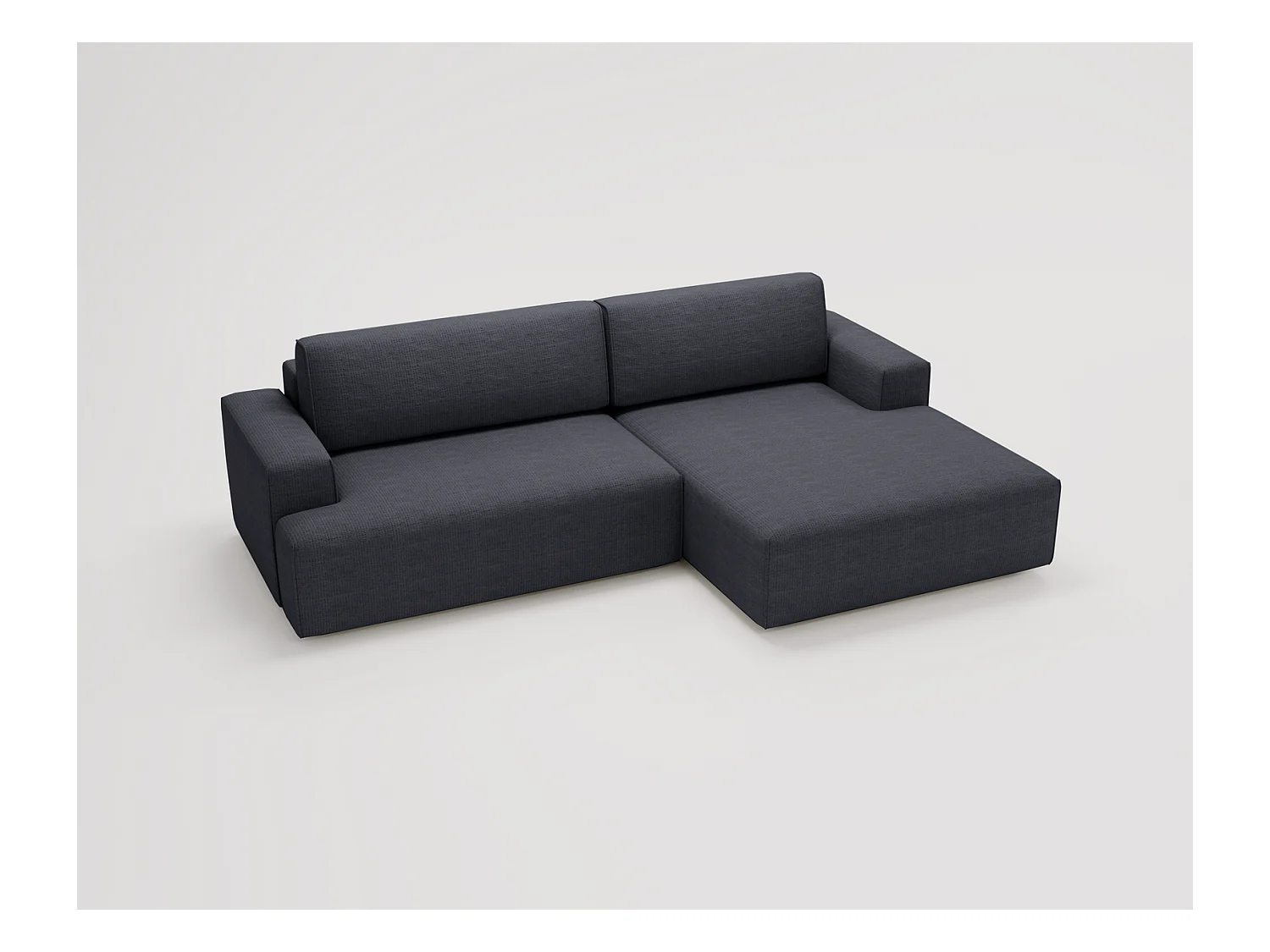 Emporius Boston Canapé d'Angle Convertible 270 cm - Canapé-lit, Sofa avec Rangement, 4 Places - Canapé d'Angle Forme L, Droite, Noir (Memphis 20)