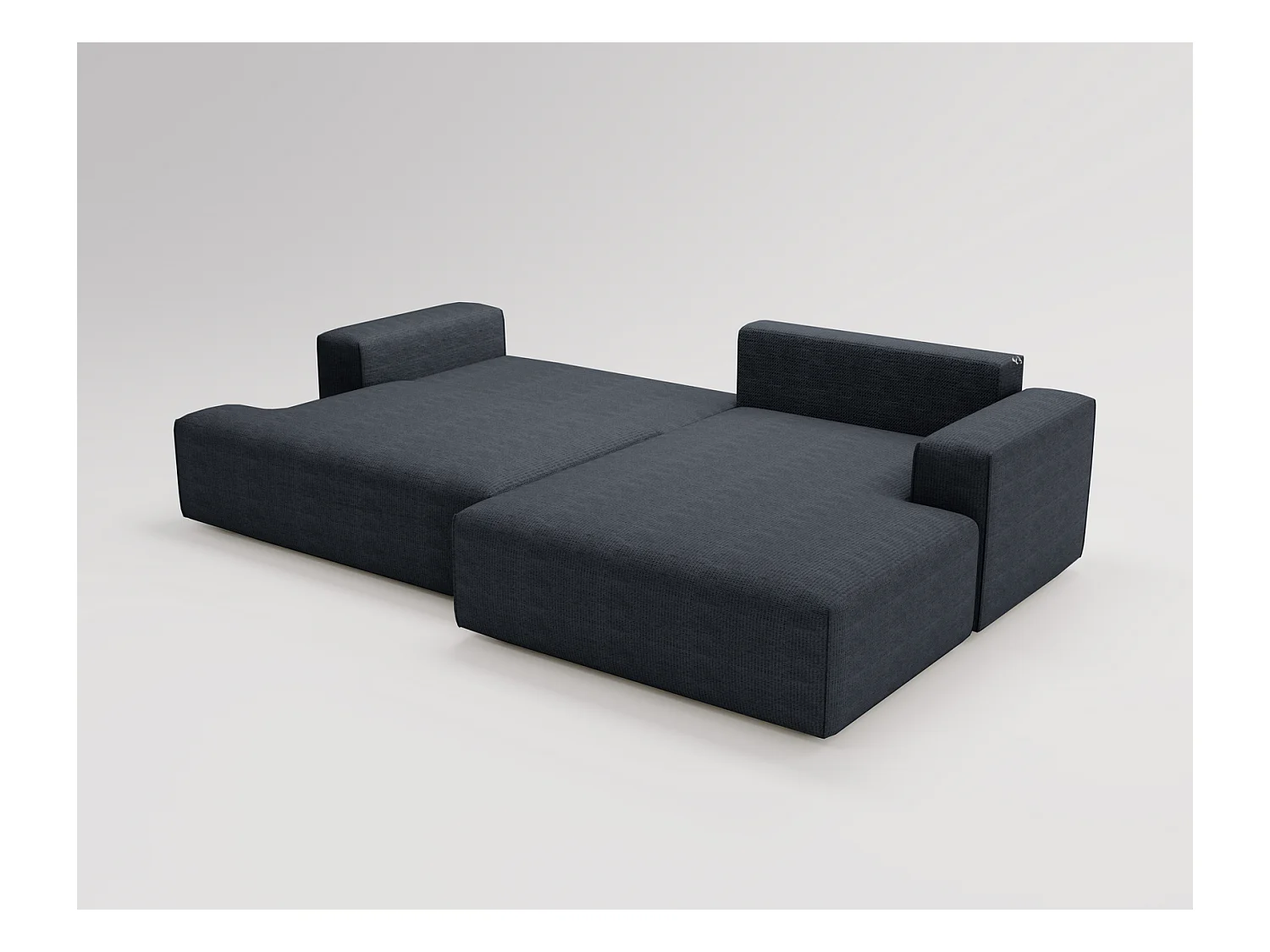 Emporius Boston Canapé d'Angle Convertible 270 cm - Canapé-lit, Sofa avec Rangement, 4 Places - Canapé d'Angle Forme L, Droite, Noir (Memphis 20)