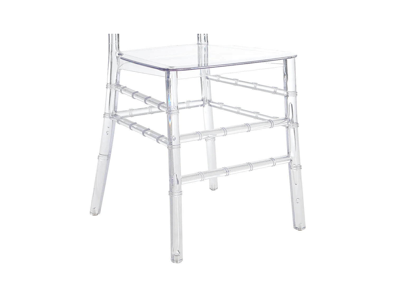 Sæt med 6 polycarbonat stole - Krystal - AMBELON