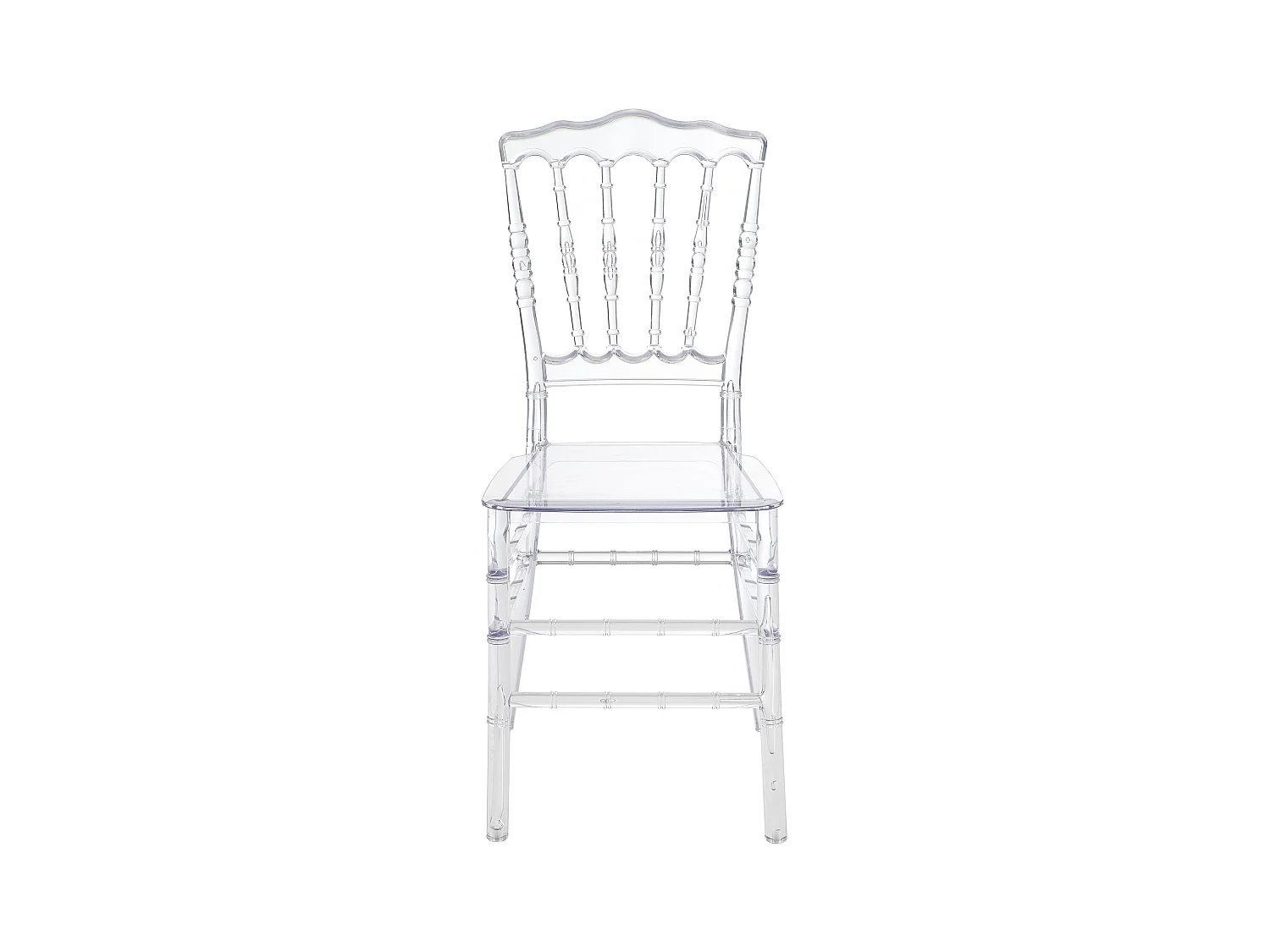 Sæt med 6 polycarbonat stole - Krystal - AMBELON