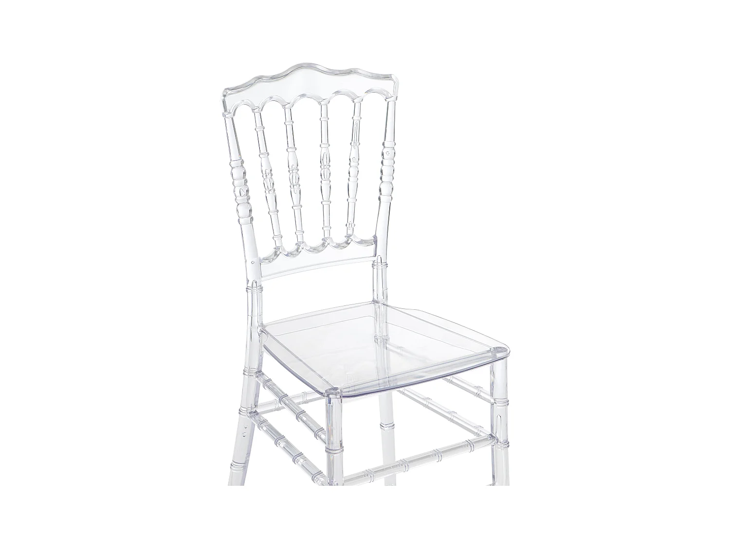 Sæt med 6 polycarbonat stole - Krystal - AMBELON