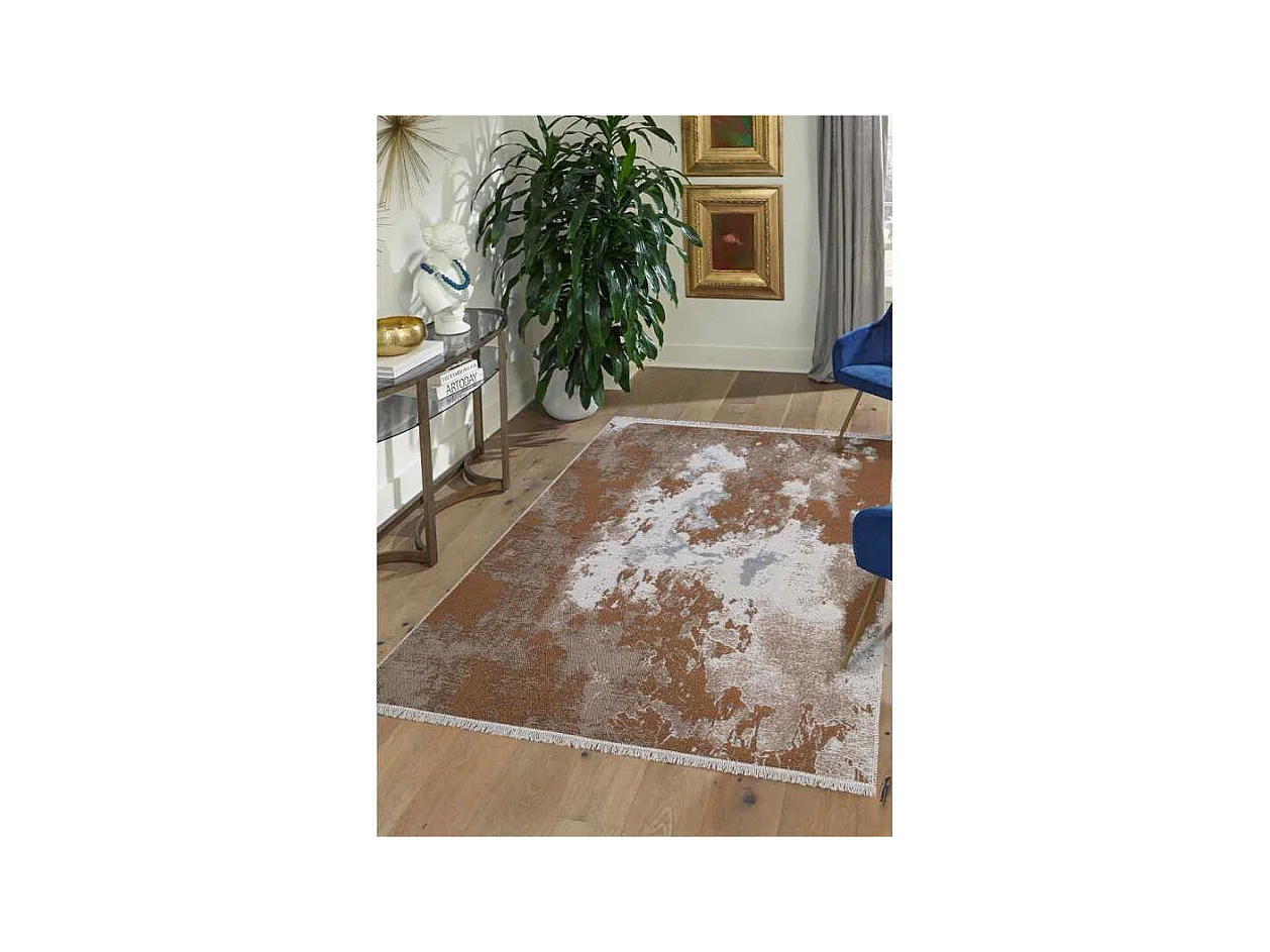 Tapis réversible abstrait marron gris COLORADO 04 Marron 160*230