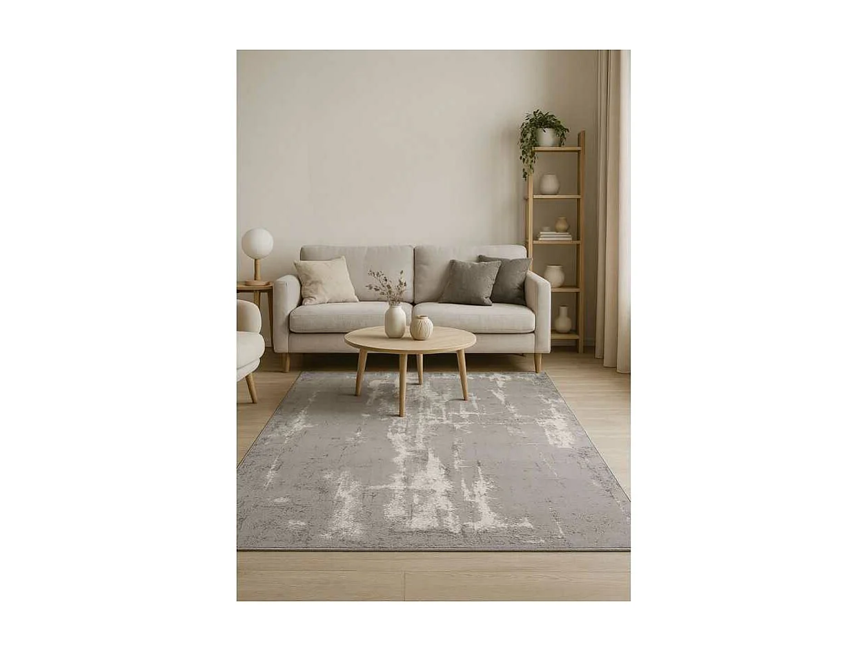 Tapis abstrait brillant DUBAI 41 Gris 240*340