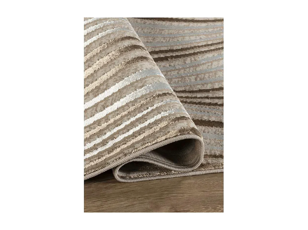 Tapis géométrique beige marron DUBAI 44 Beige 300*400