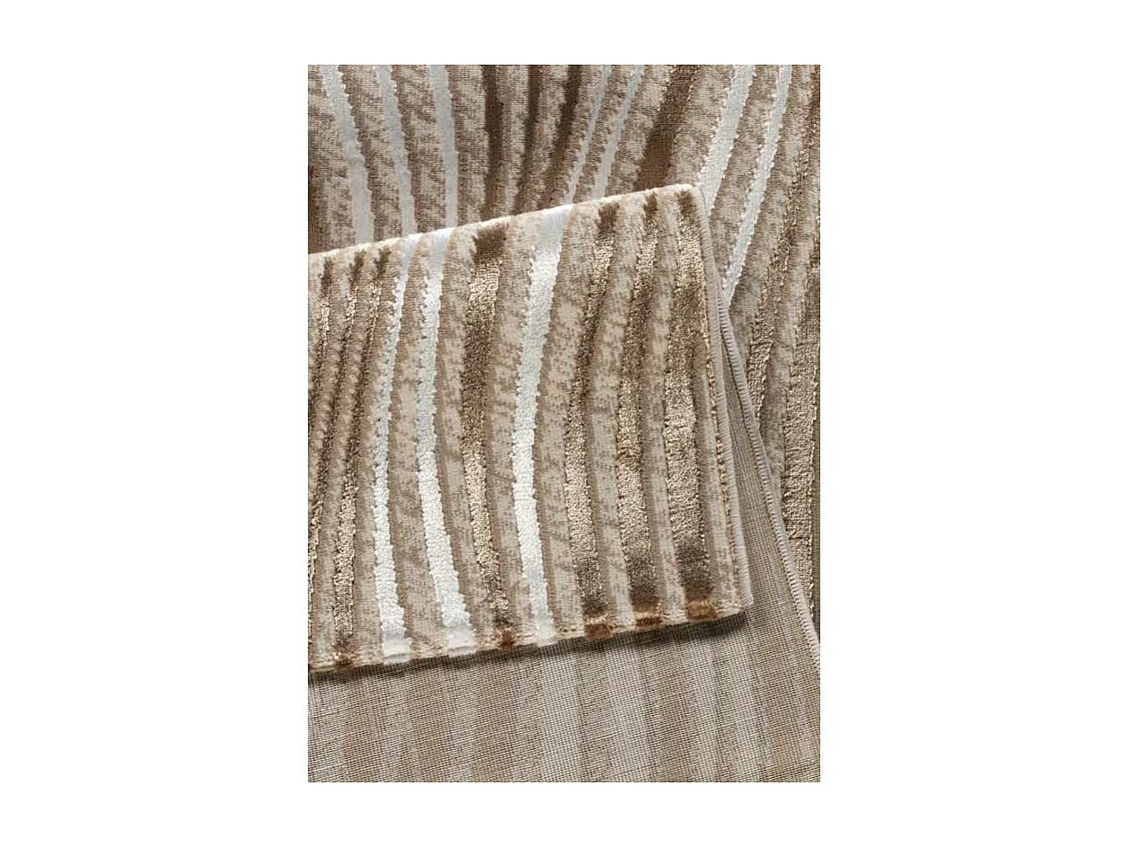 Tapis géométrique beige marron DUBAI 44 Beige 300*400