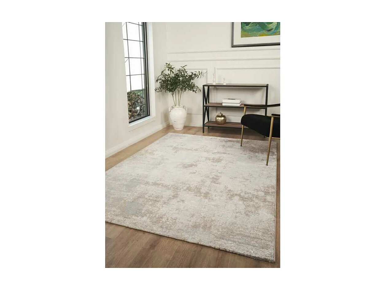 Tapis abstrait crème marron DUBAI 19 Beige 300*400