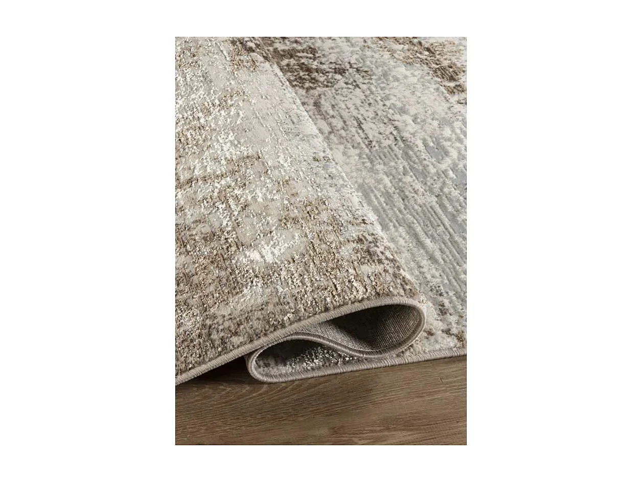 Tapis abstrait crème marron DUBAI 19 Beige 300*400