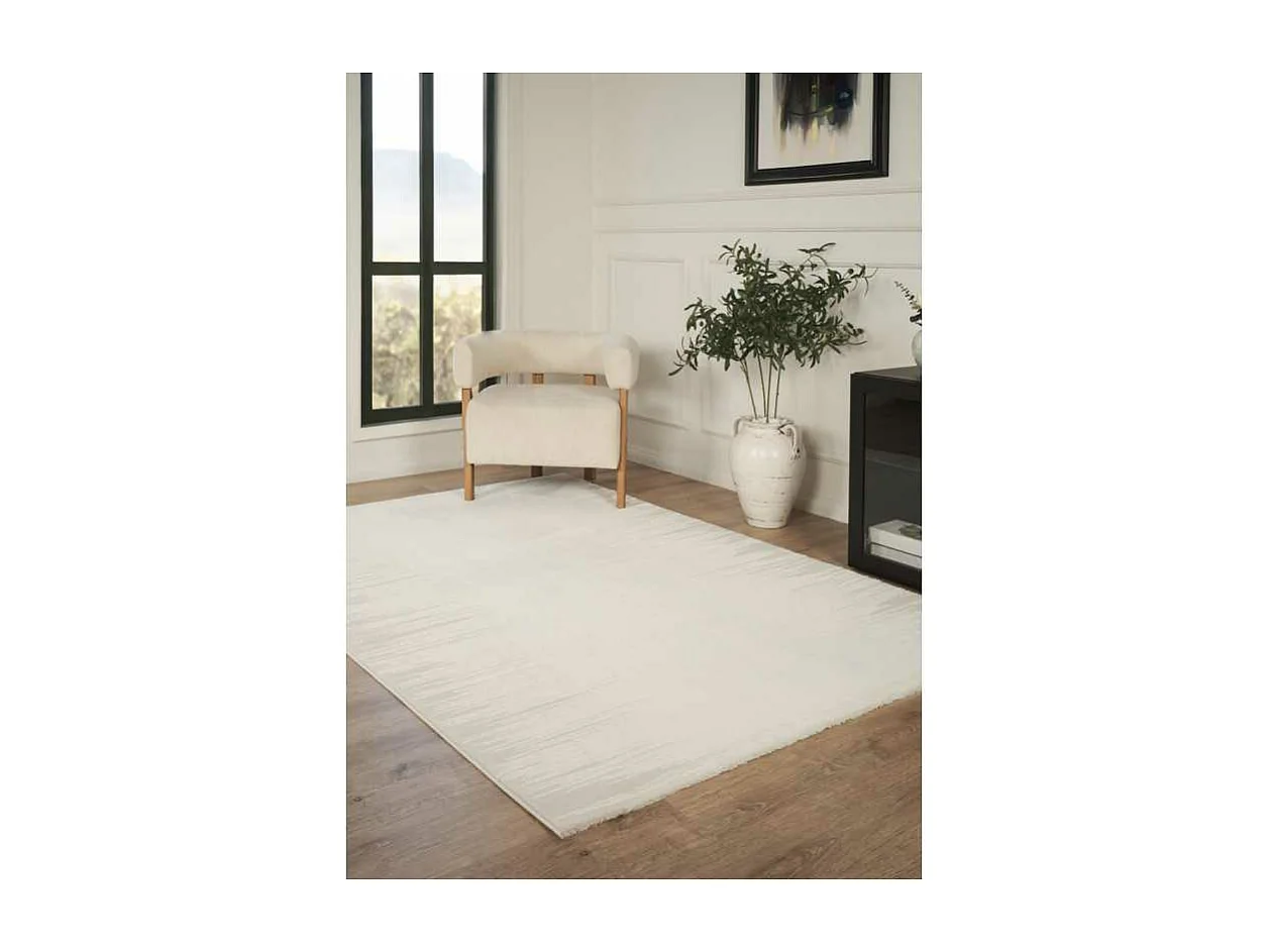Tapis lavable moderne - OSLO 76 Crème 160*230