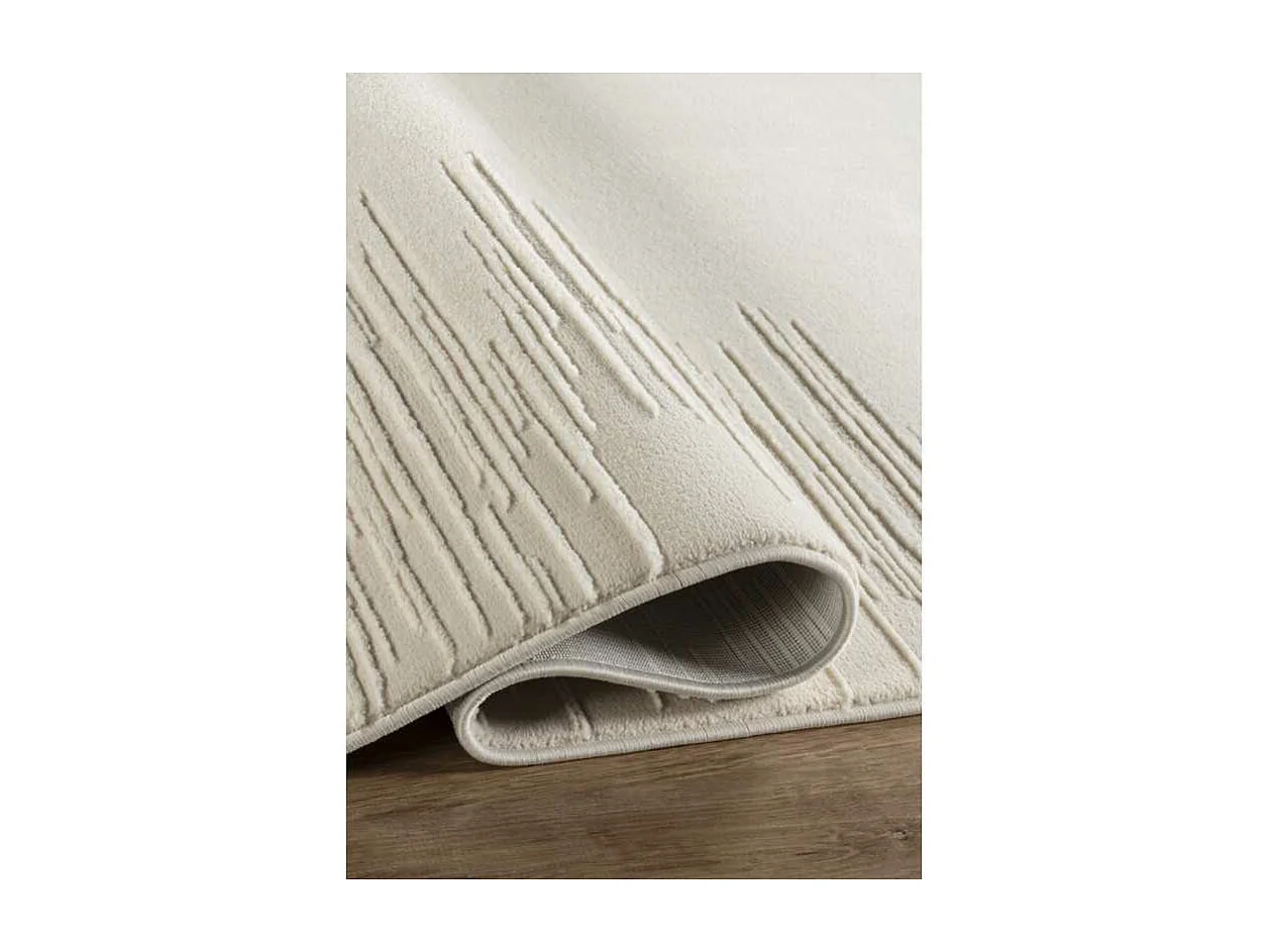 Tapis lavable moderne - OSLO 76 Crème 160*230