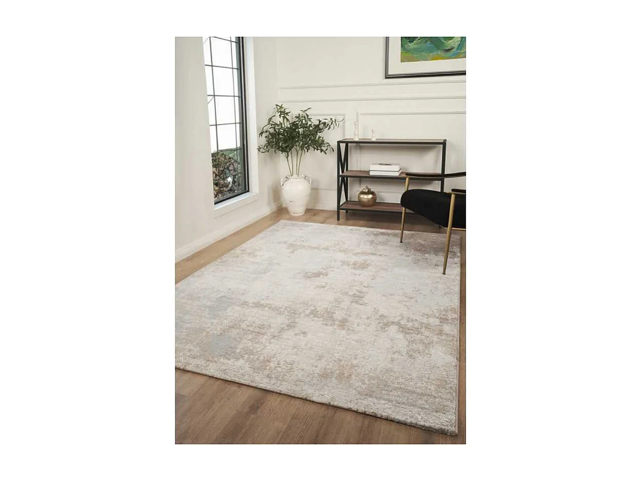 Tapis abstrait crème marron DUBAI 19 Beige 160*230