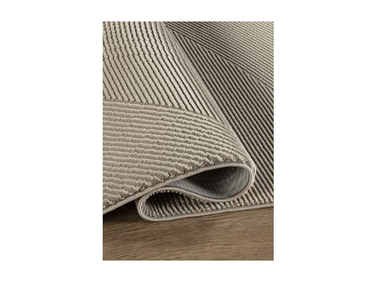 Tapis lavable motif géométrique - OSLO 77 Beige 120*170