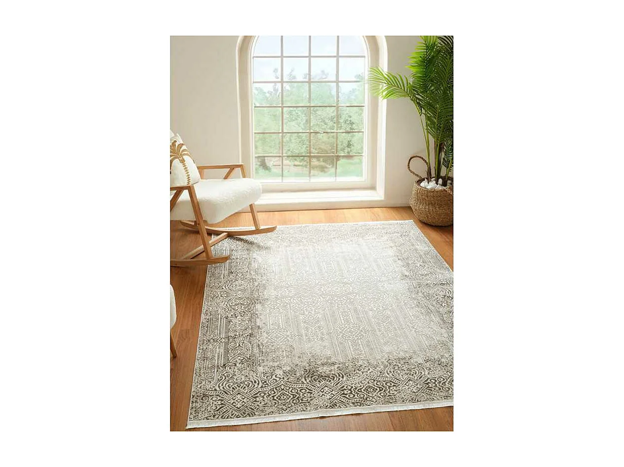 Tapis lavable oriental - ISTANBUL 08 Taupe 66*100