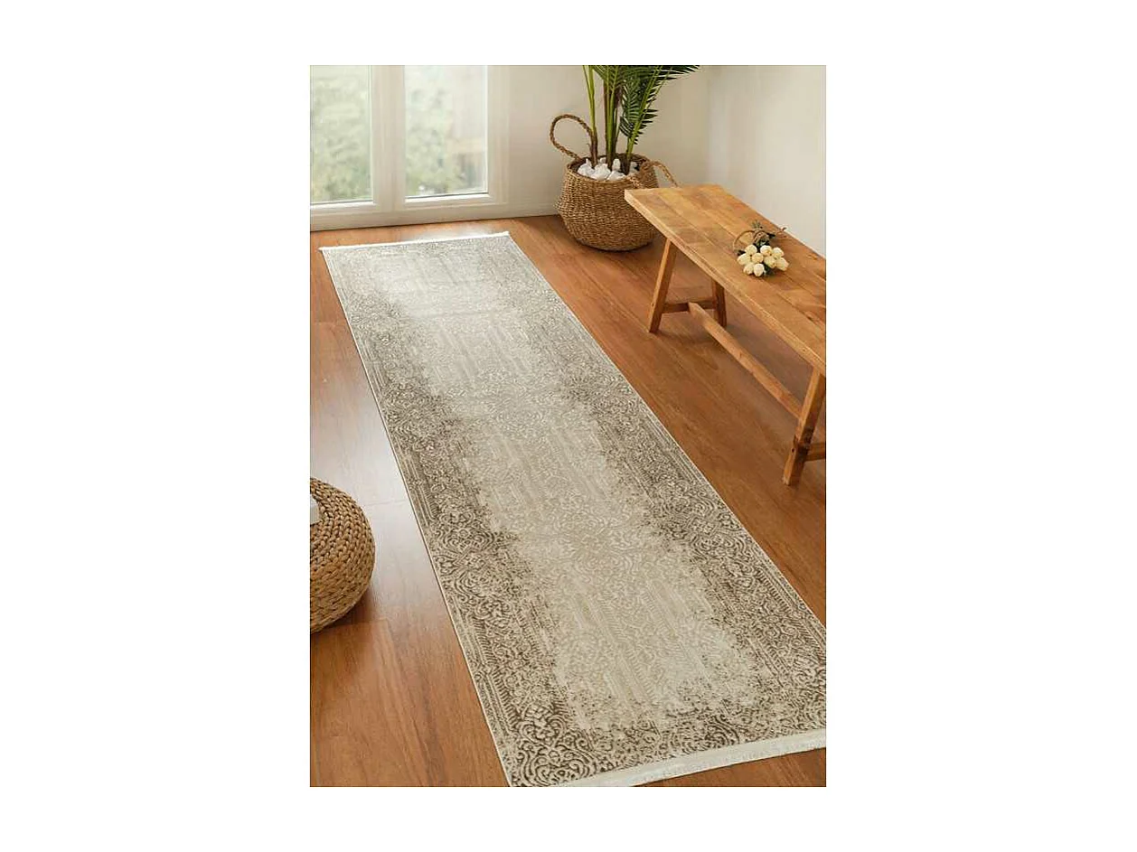 Tapis lavable oriental - ISTANBUL 08 Taupe 66*100