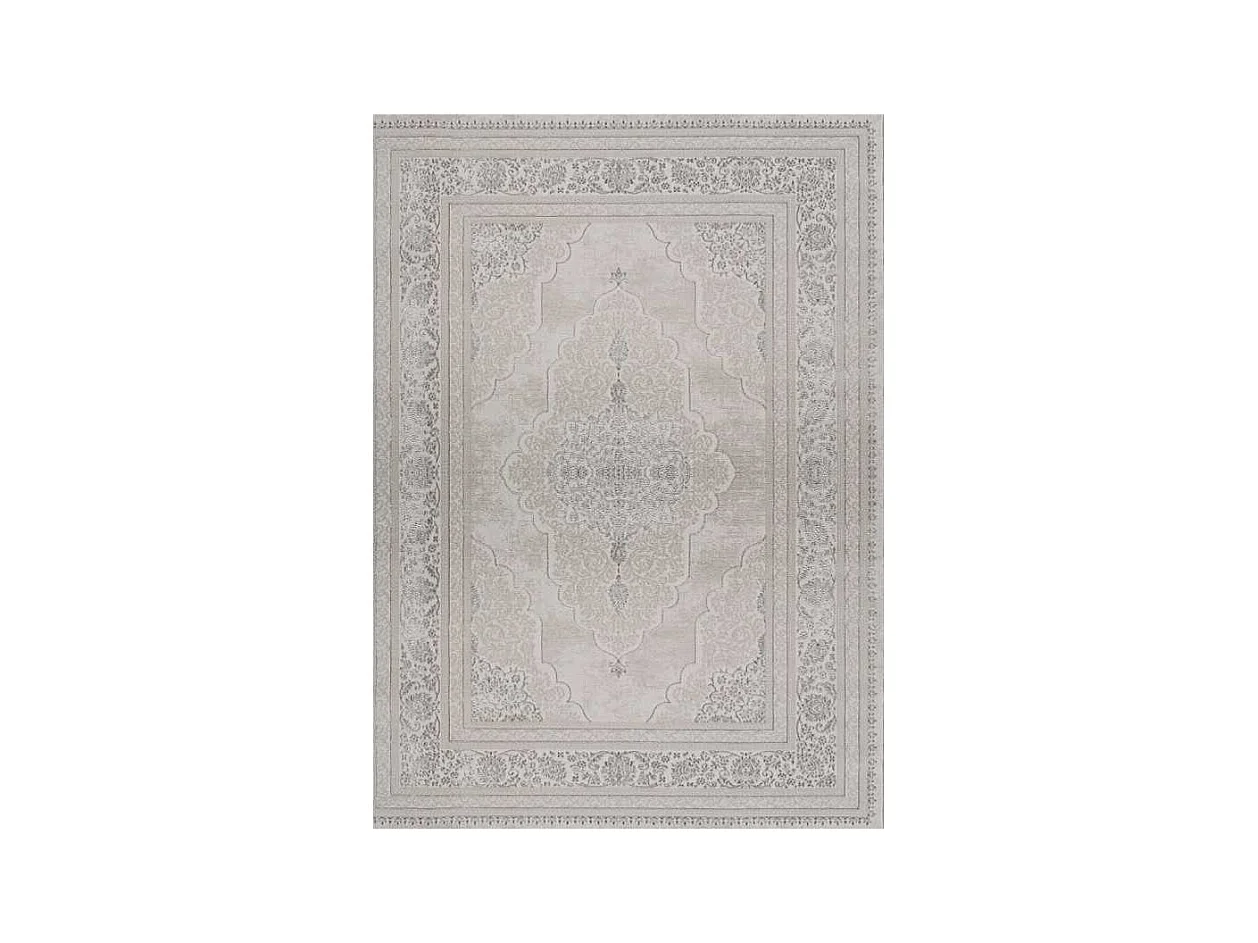 Tapis oriental brillant VENEZIA Argent 80*150