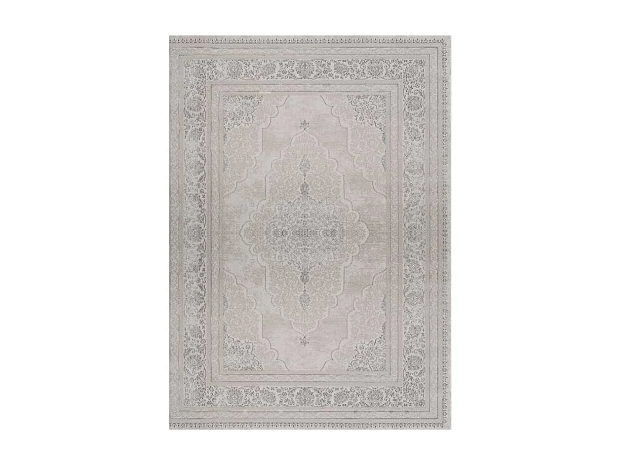 Tapis oriental brillant VENEZIA Argent 80*150