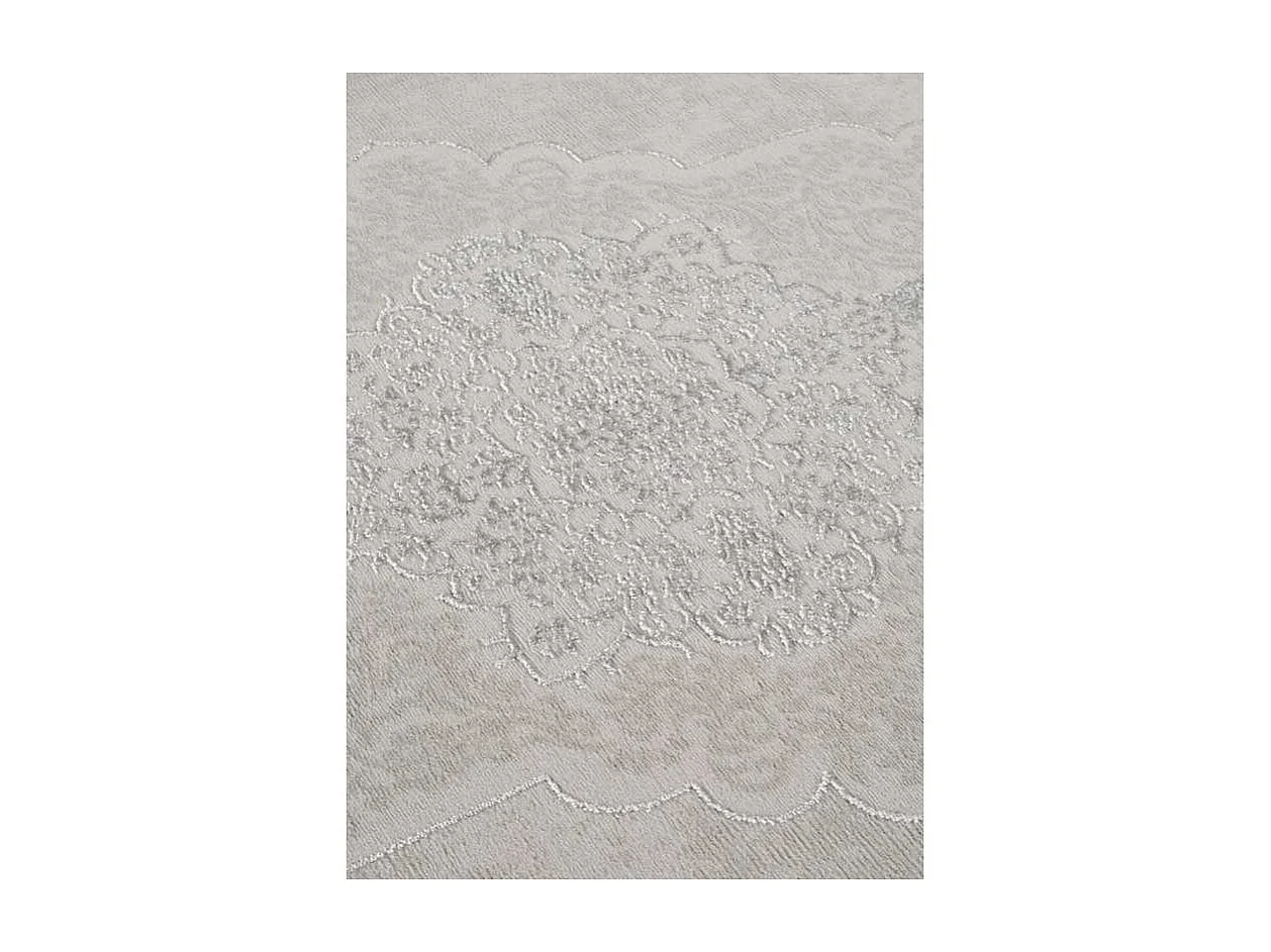 Tapis oriental brillant VENEZIA Argent 80*150