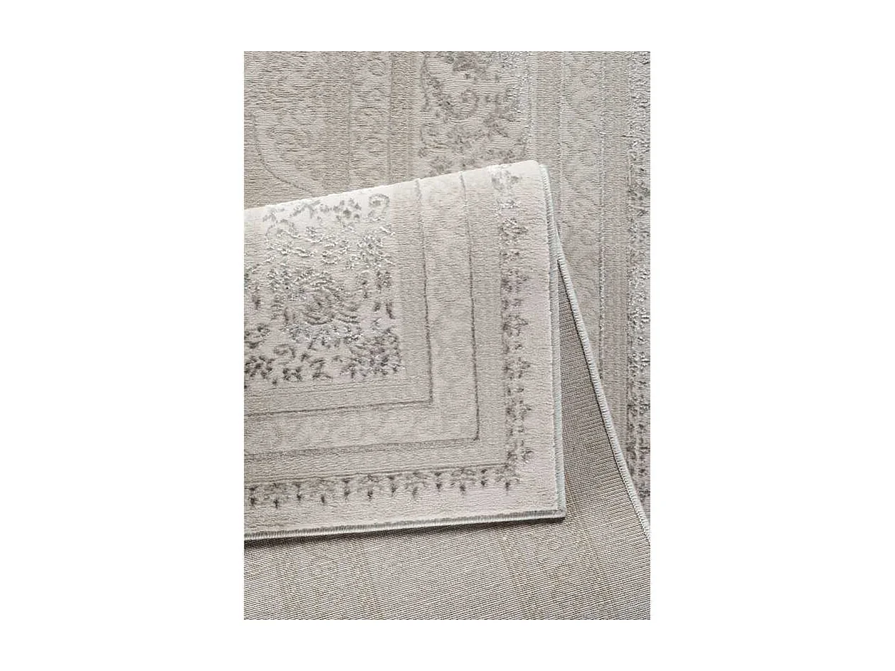 Tapis oriental brillant VENEZIA Argent 80*150