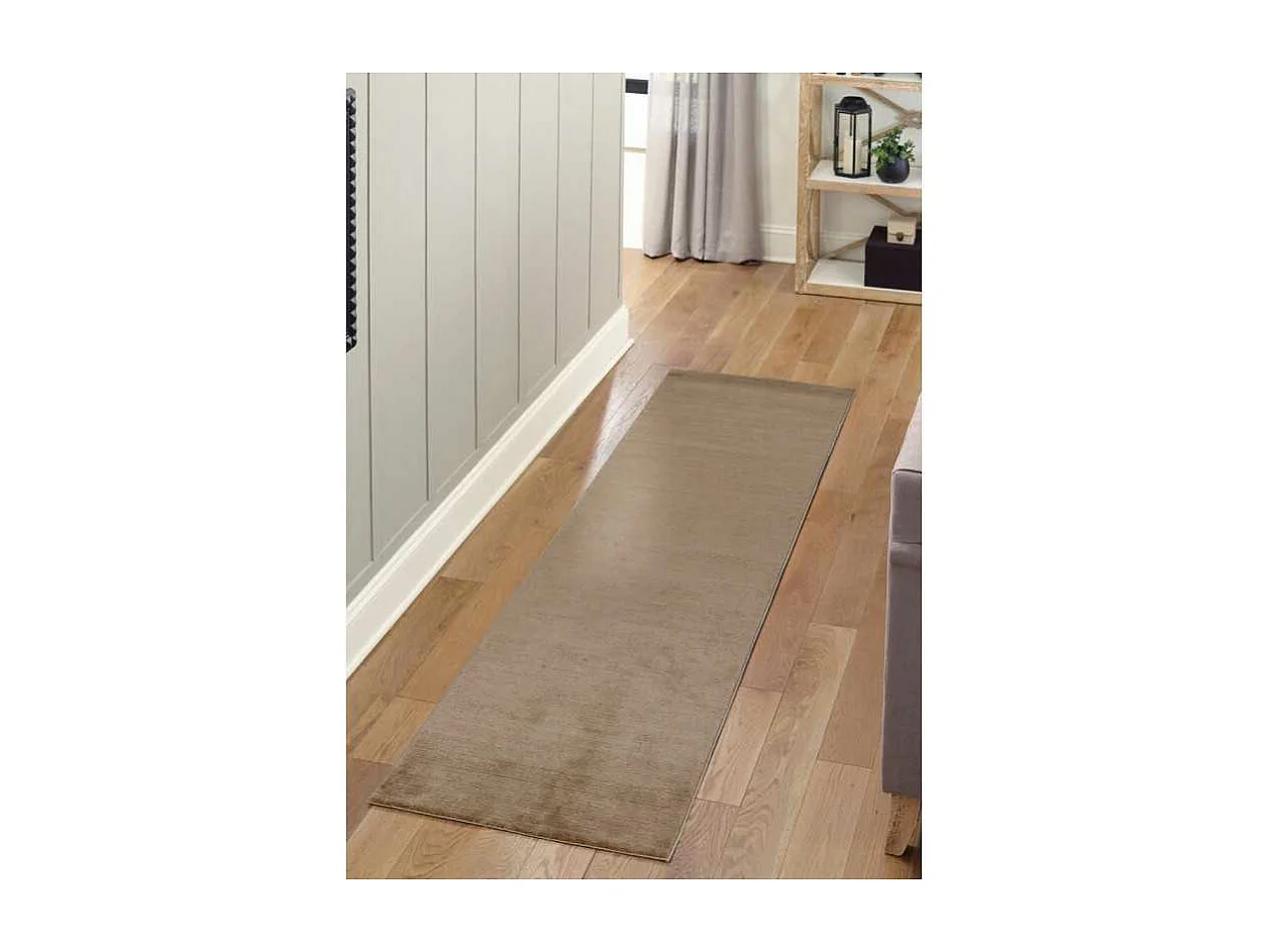 Tapis uni LONDON Marron 80*300