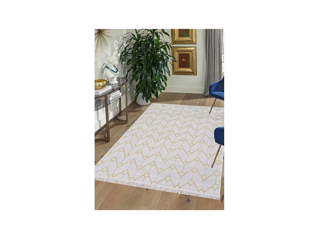 Tapis réversible berbère crème jaune COLORADO 08 Crème 160*230