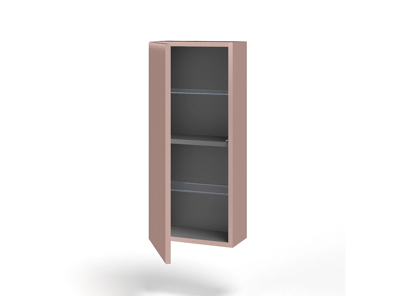 Hoher Hängeschrank SOLMIRA puderrosa