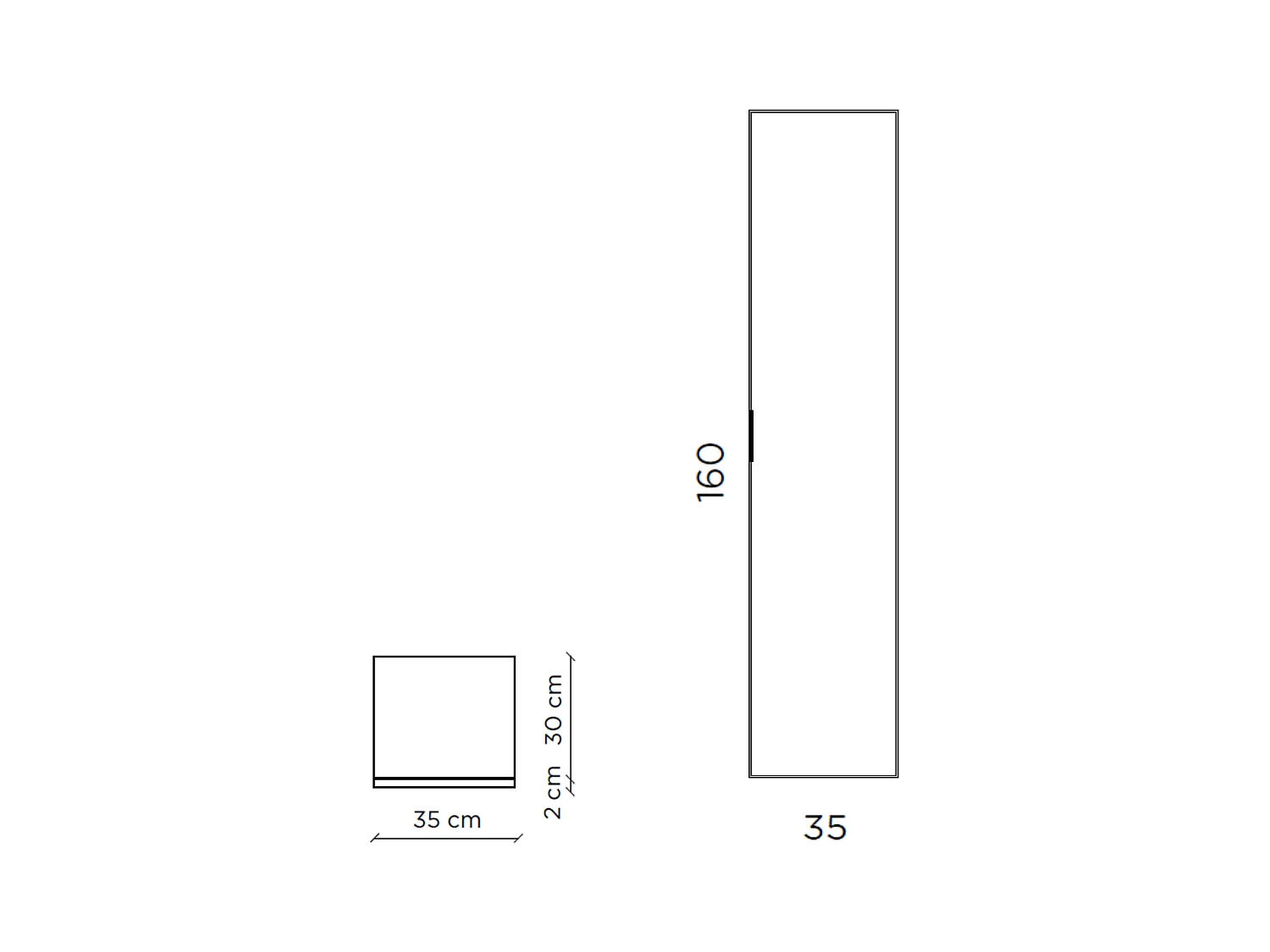 Colonne SOLMIRA bleu Tiffany