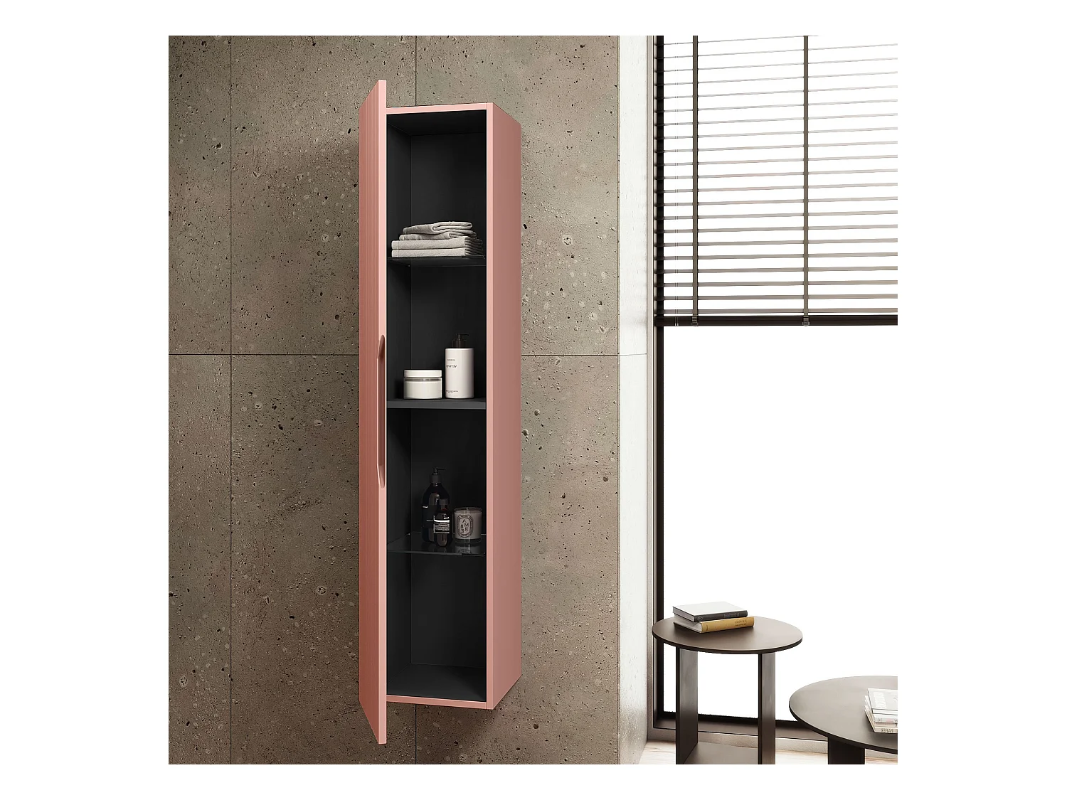 Colonne SOLMIRA rose poudré