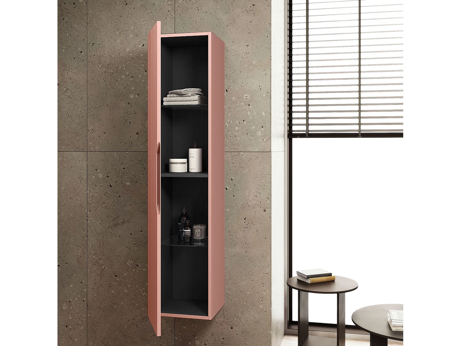 Columna SOLMIRA rosa empolvado