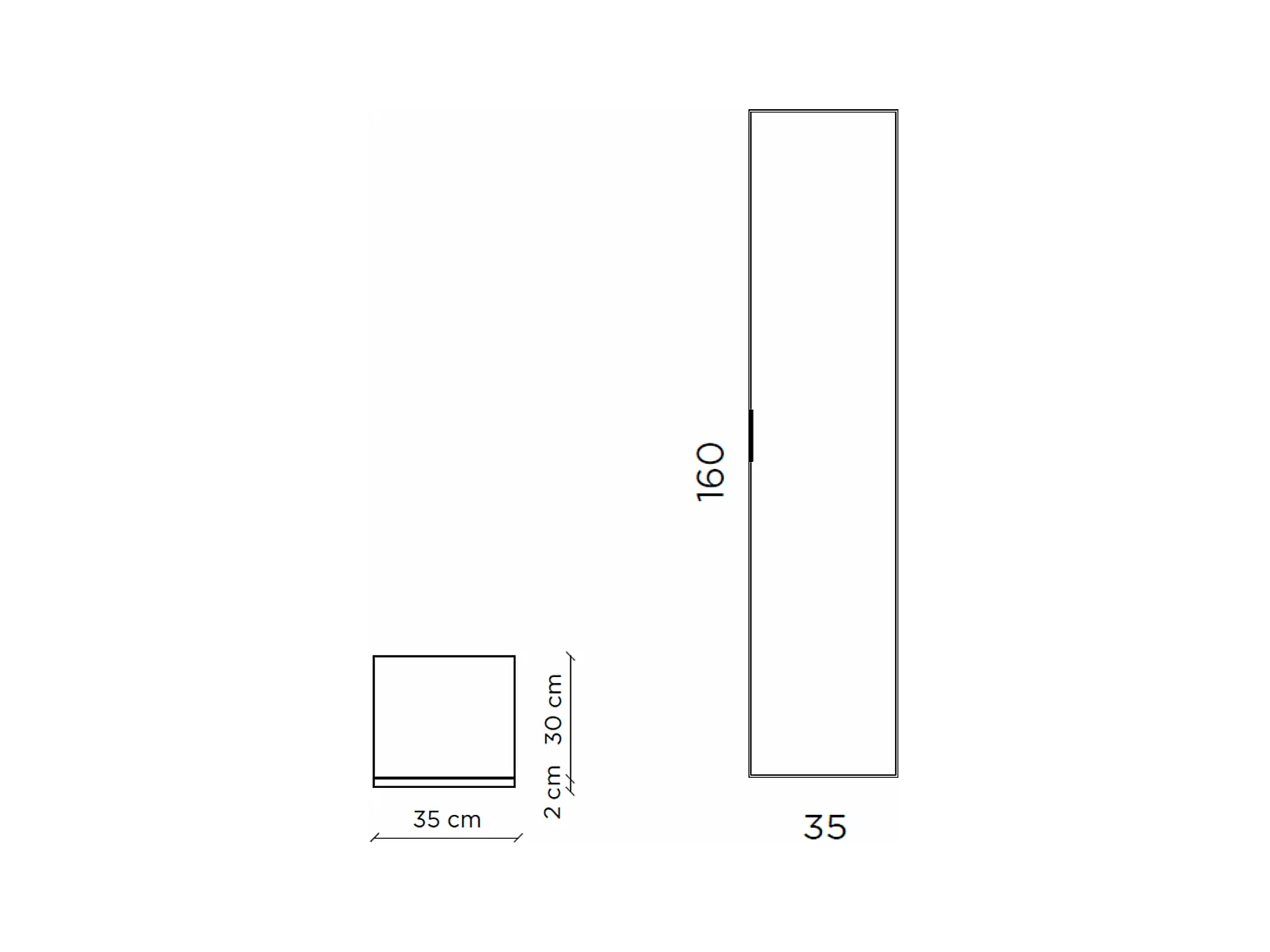 Colonne SOLMIRA blanc mat
