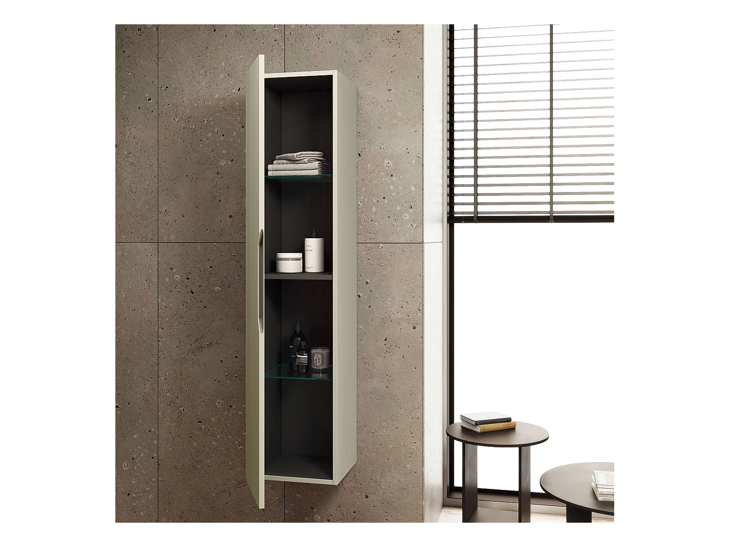 Colonne SOLMIRA taupe