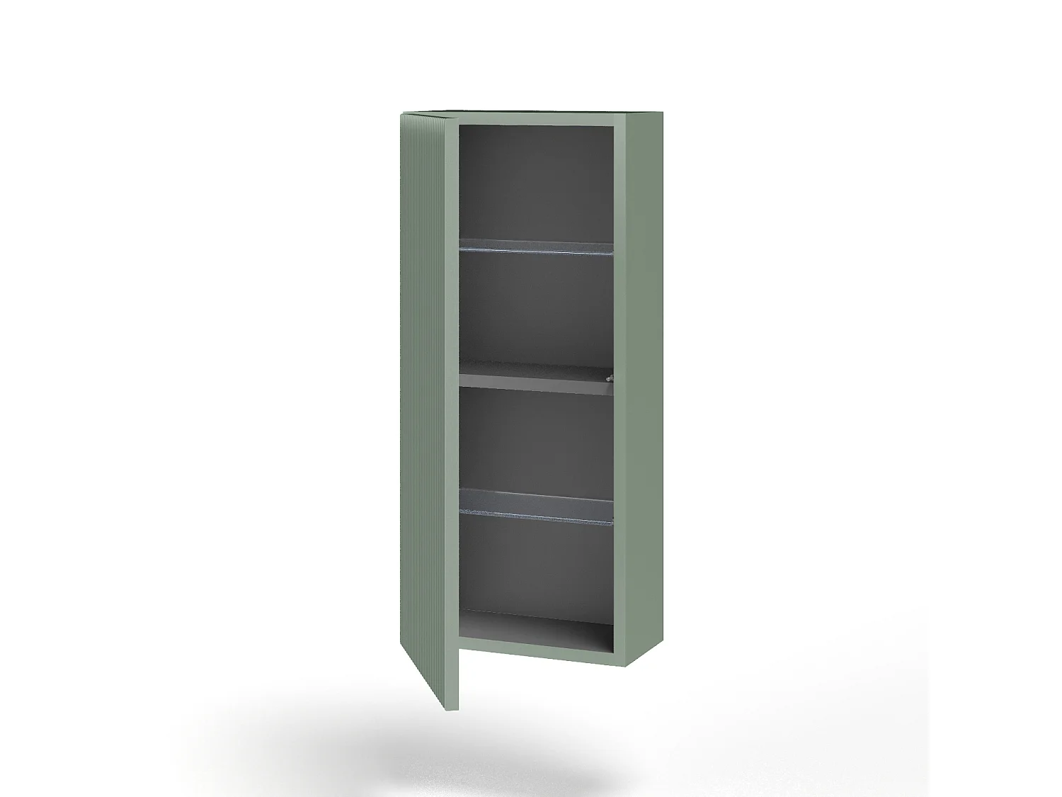 Hoher Hängeschrank SOLMIRA salbeigrün