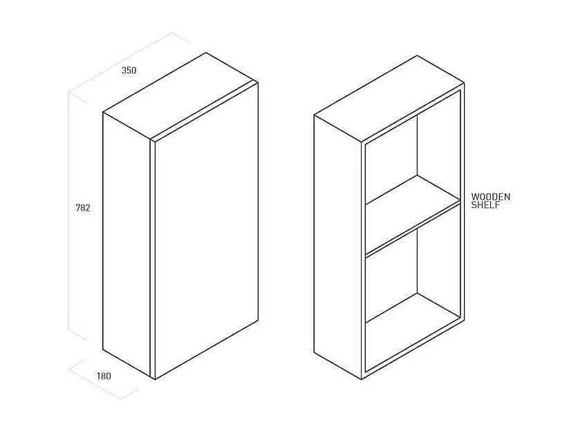 Meuble haut SOLMIRA gris