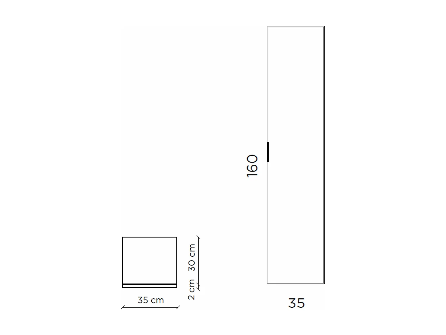 Colonne SOLMIRA chêne