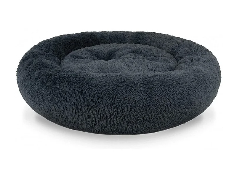 Lit en peluche M 60 cm - gris foncé
