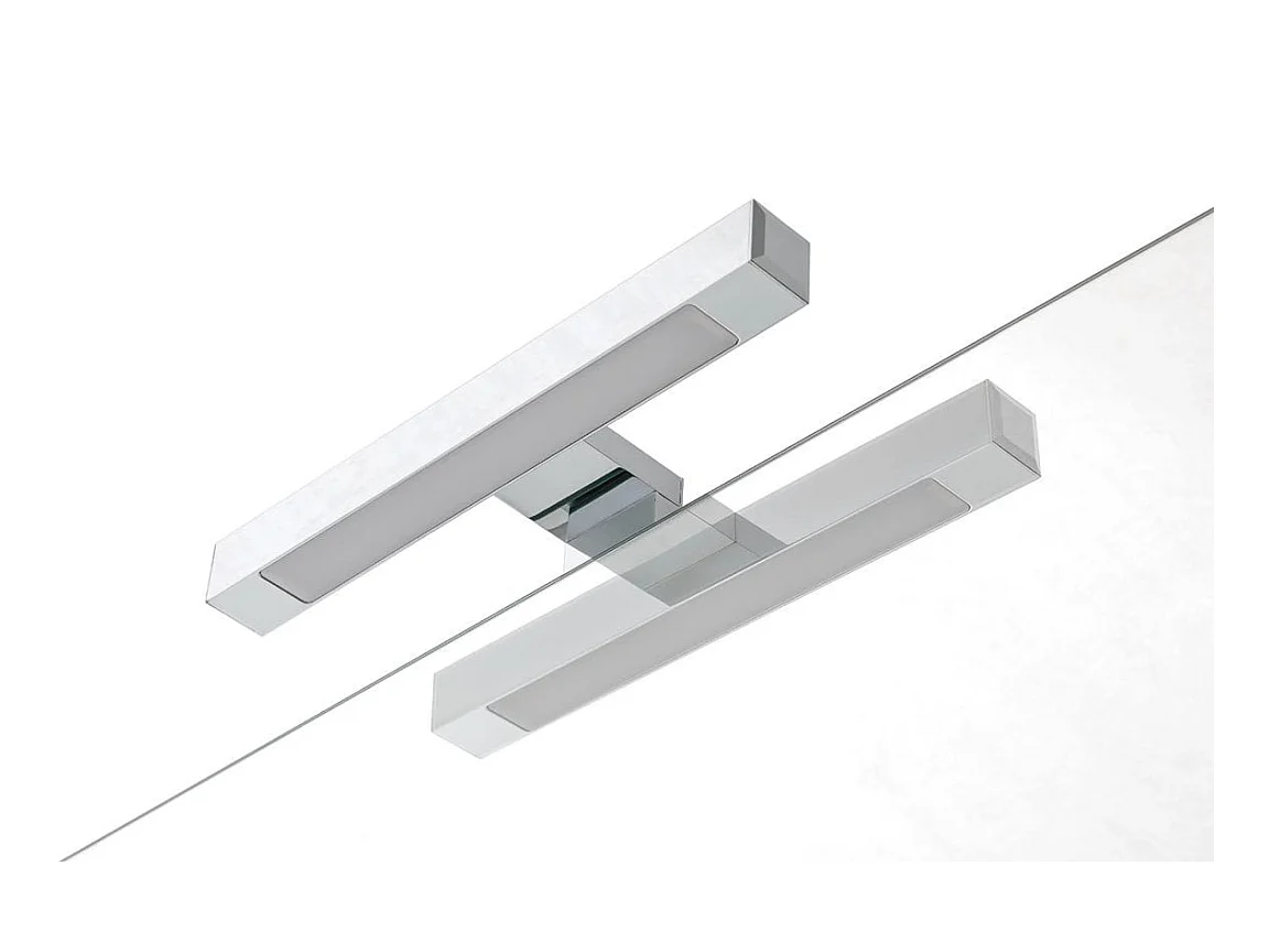 Composition double vasque 5 pièces SOLMIRA blanc mat