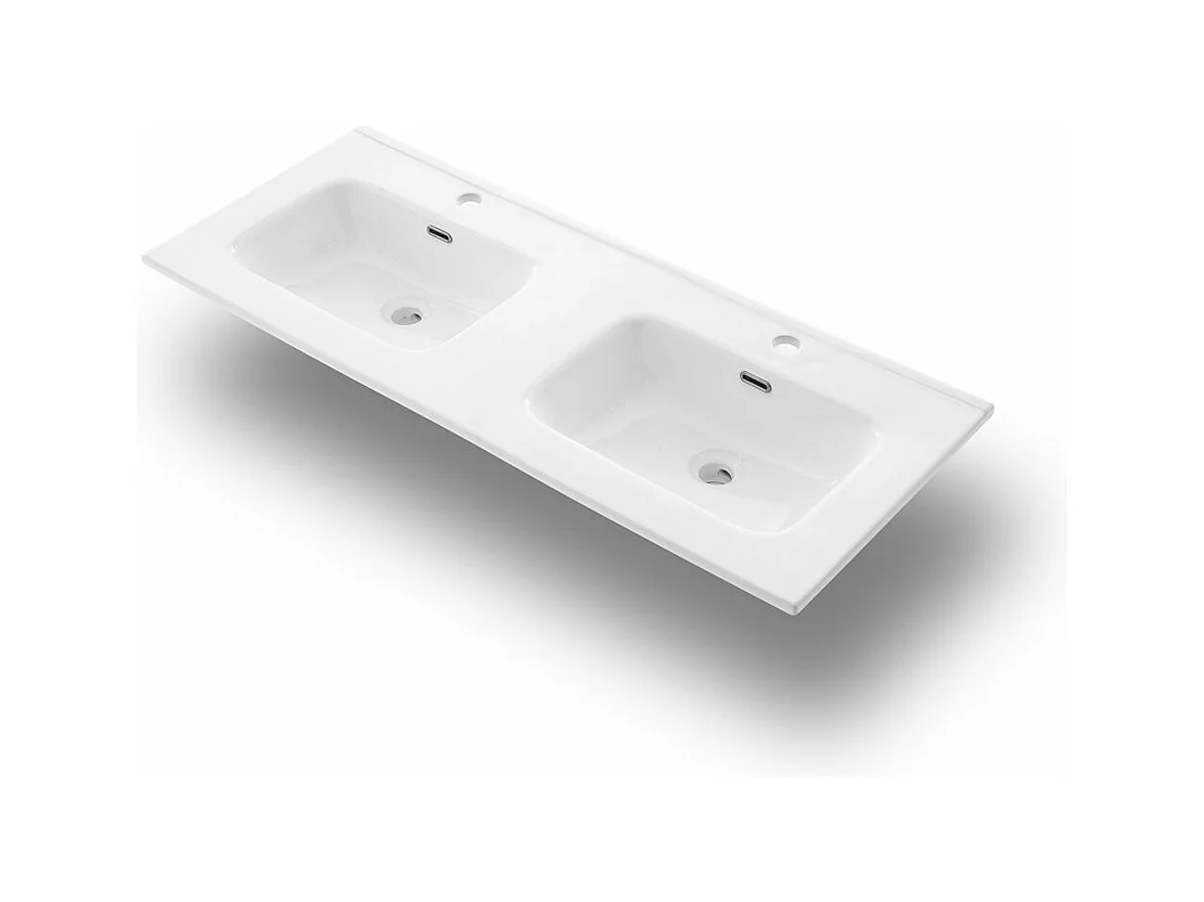 Composition double vasque SOLMIRA gris