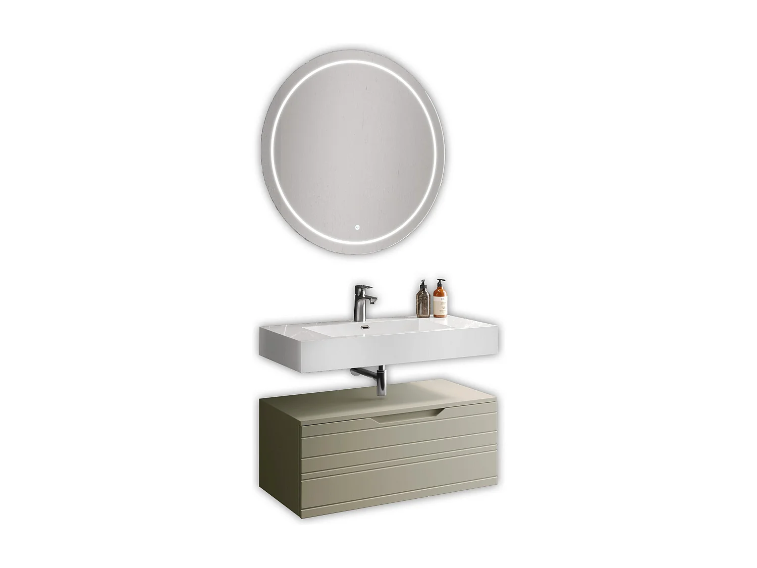 Komposition 3-teilig SOLMIRA taubengrau