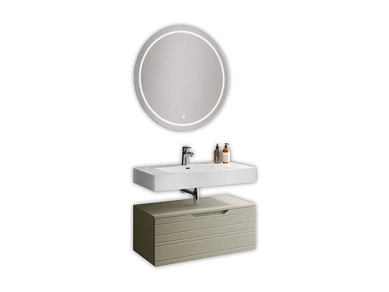 Composition 3 pièces SOLMIRA taupe