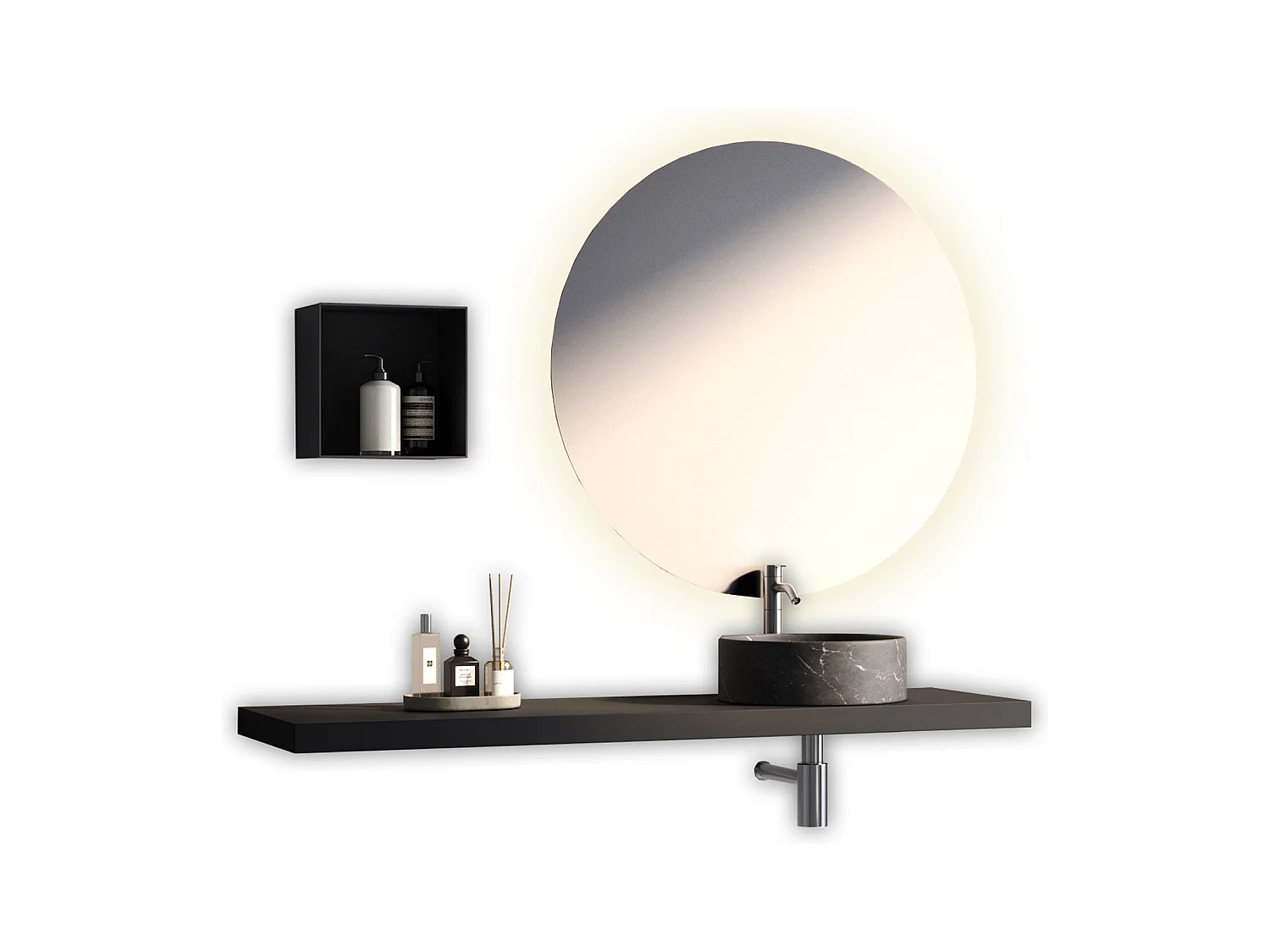 Composition 4 pièces SOLMIRA anthracite/marquinia