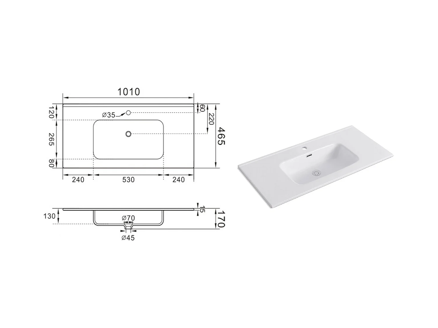 Composition 4 pièces SOLMIRA bleu
