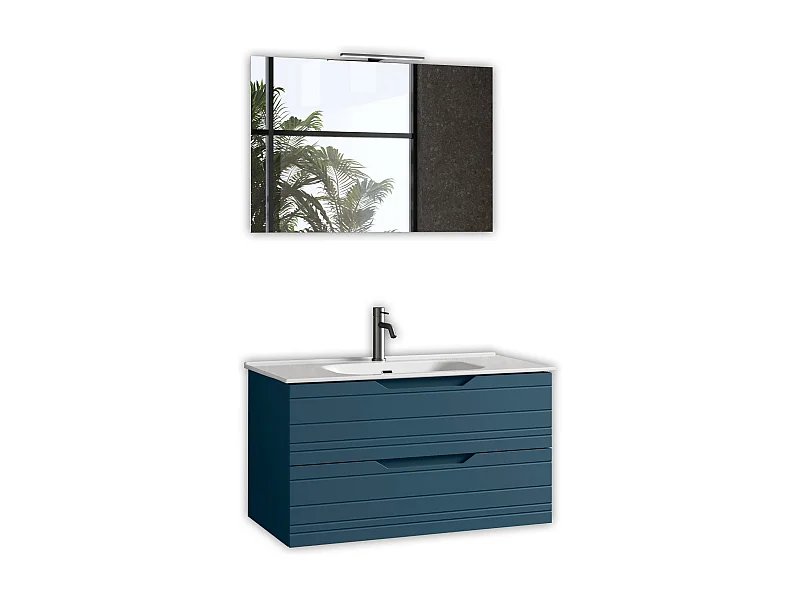 4-teiliges Set SOLMIRA blau