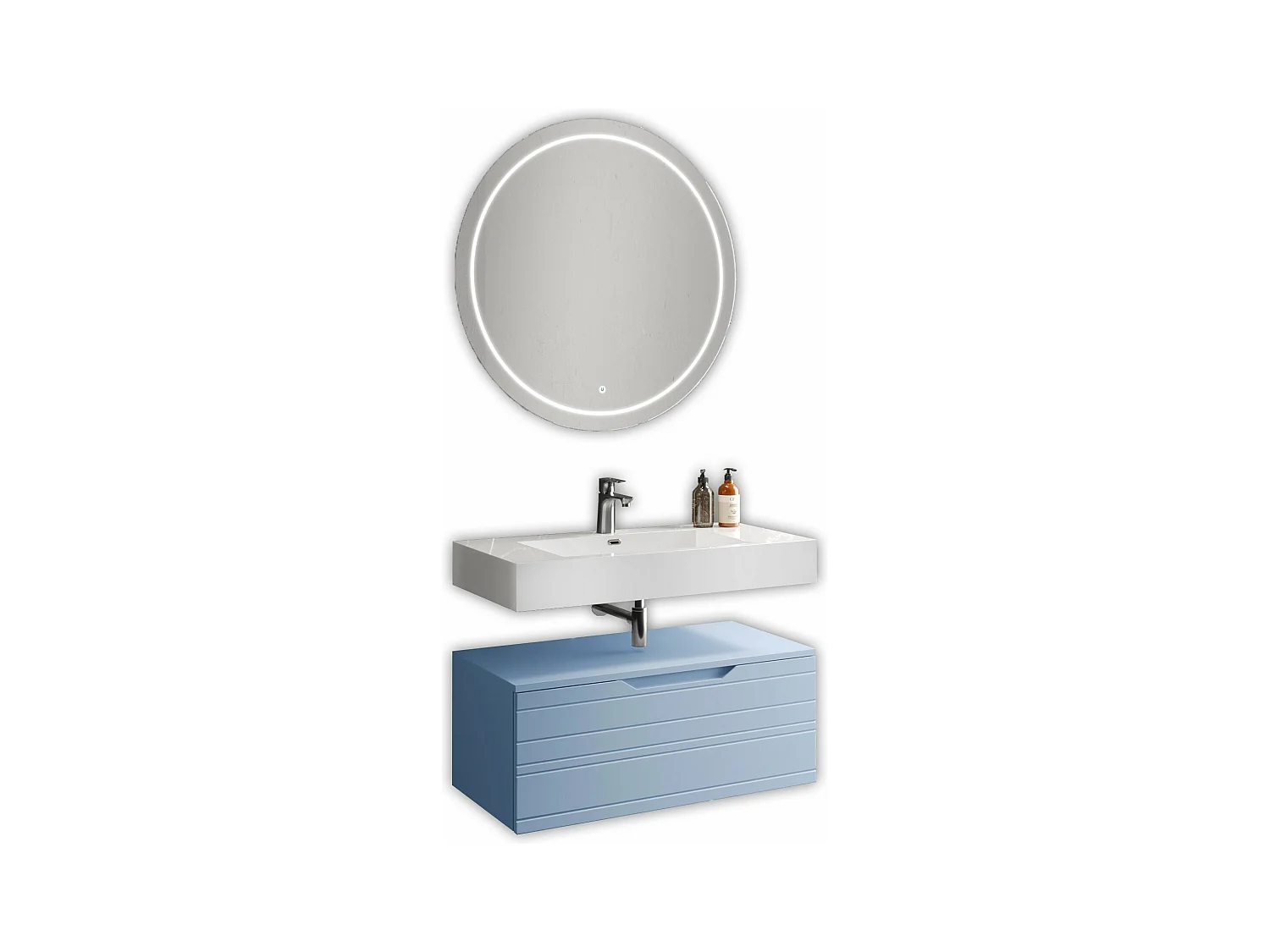 Komposition 3-teilig SOLMIRA Tiffanyblau