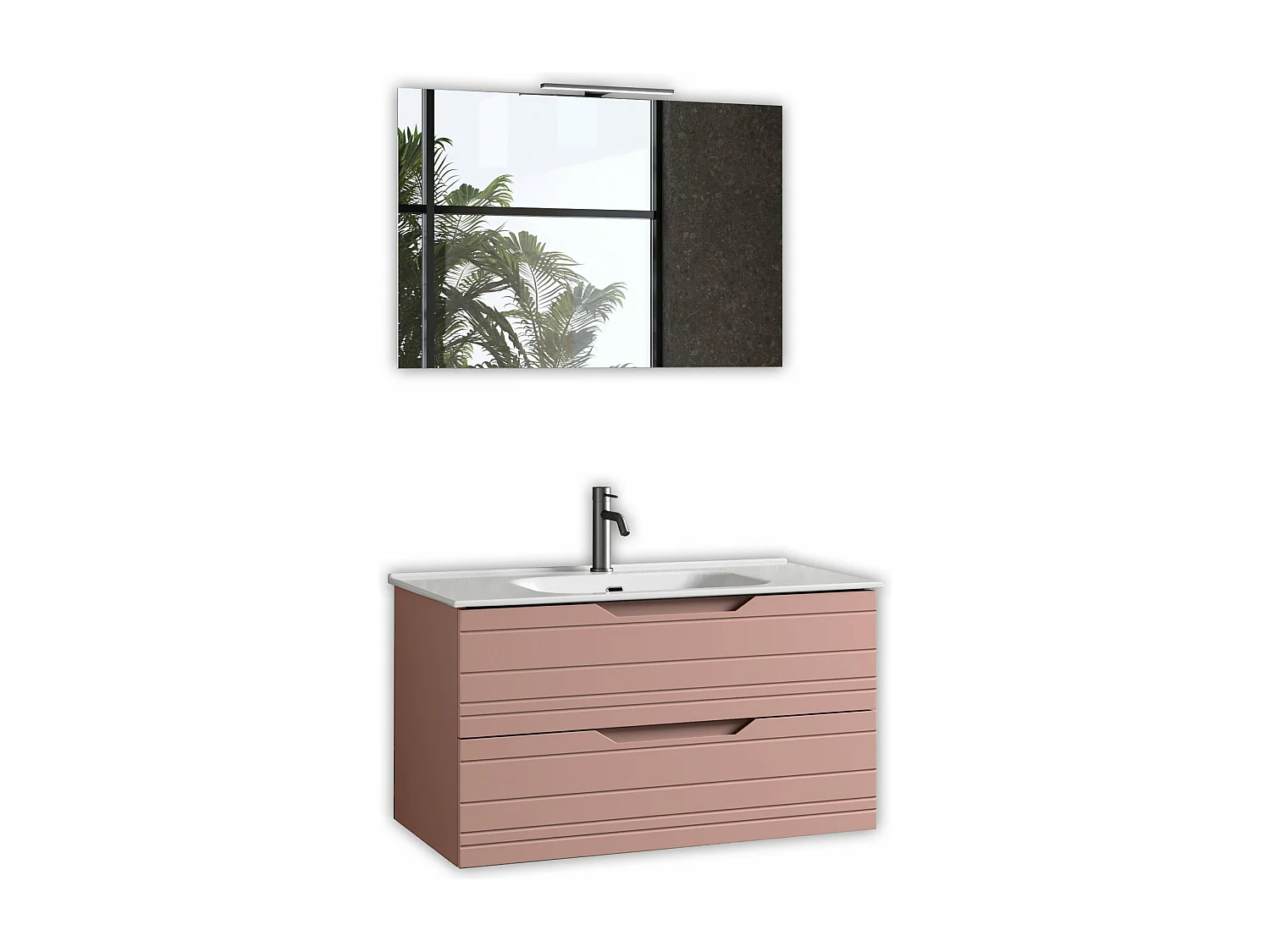 Composition 4 pièces SOLMIRA rose poudré