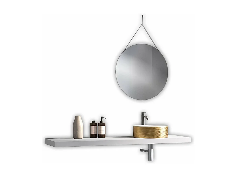 Composición de 3 piezas SOLMIRA blanco/oro