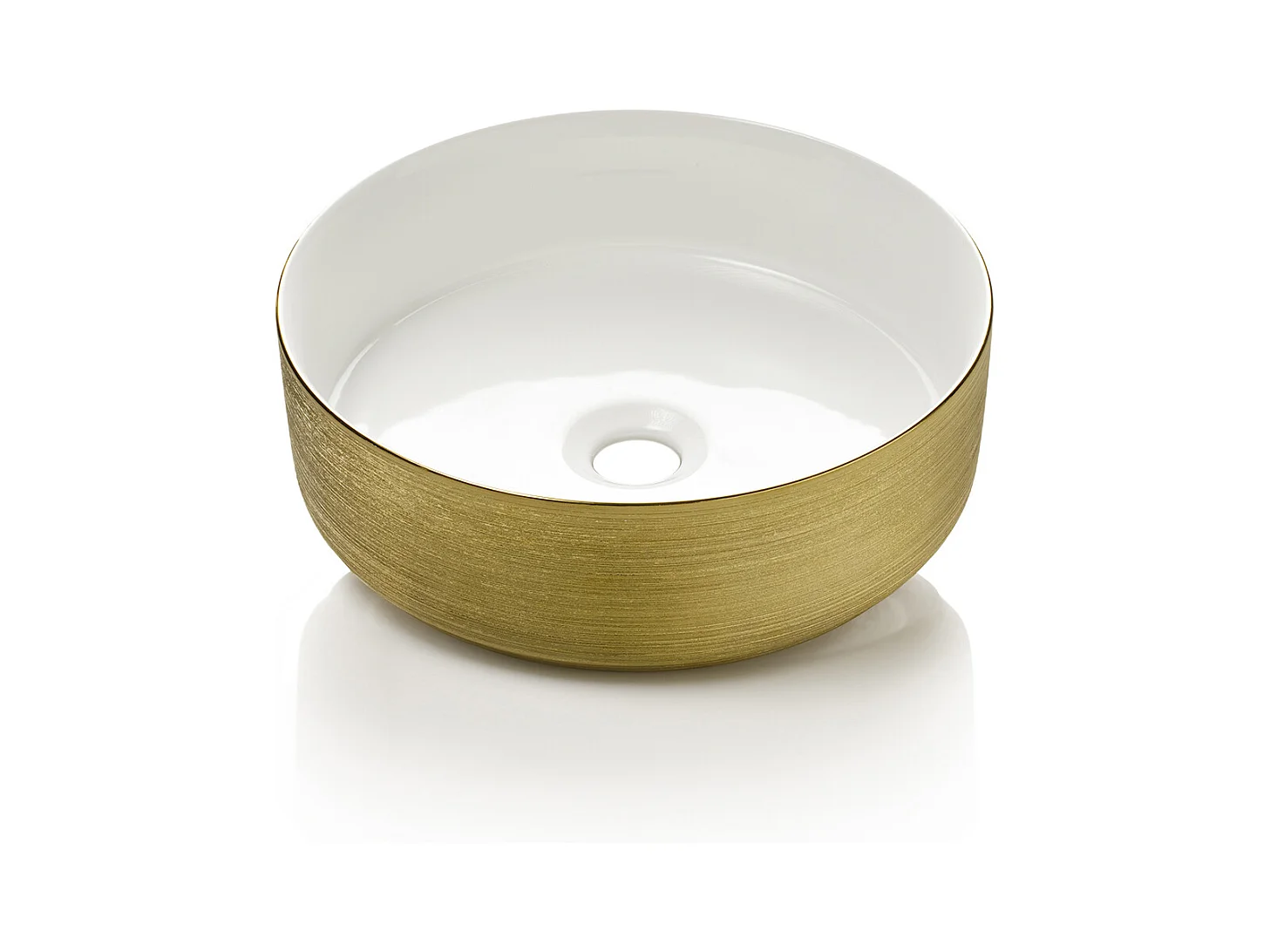 Composition 3 pièces SOLMIRA blanc/or