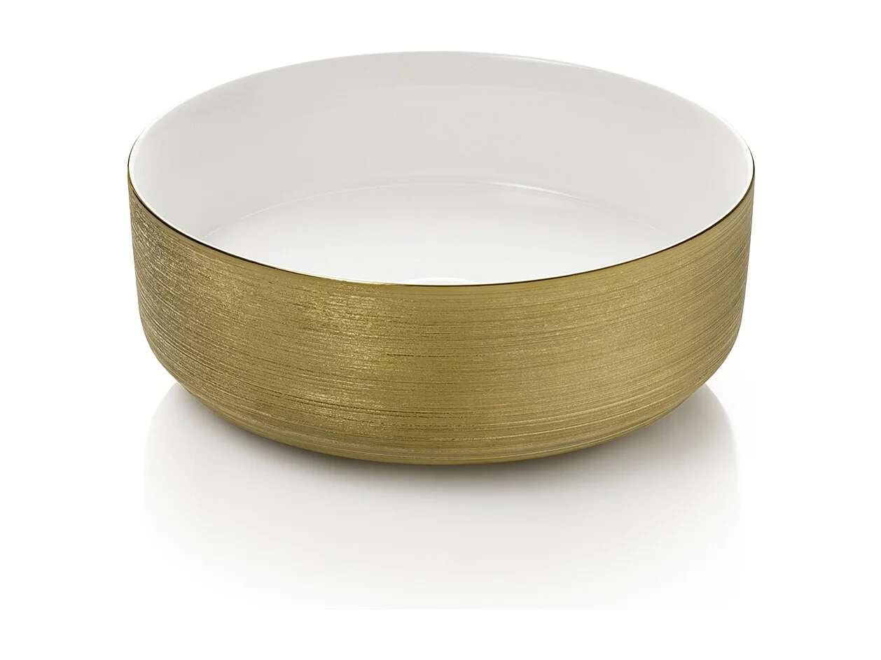 Komposition 3-teilig SOLMIRA weiß/gold