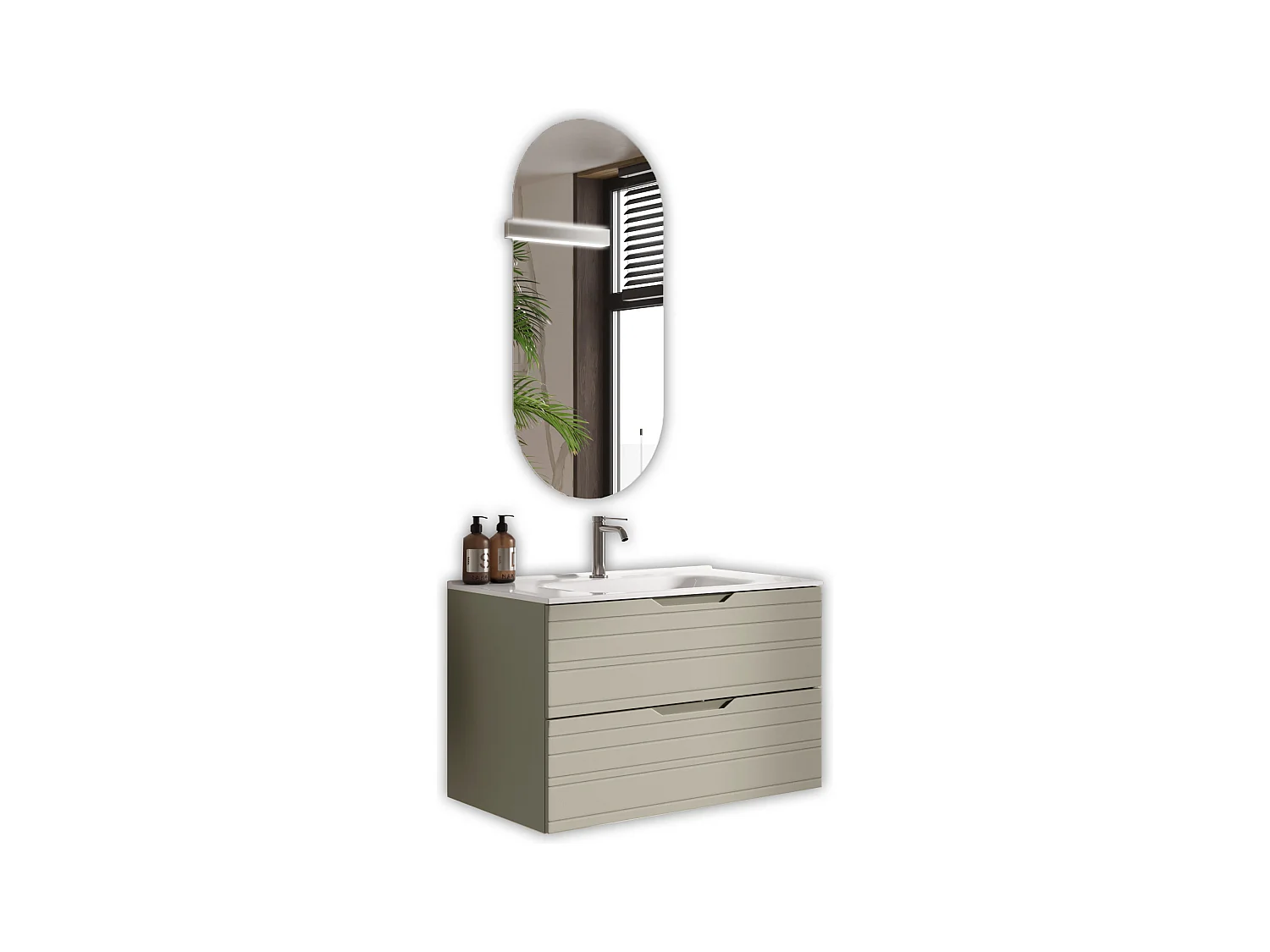 Composition 4 pièces SOLMIRA taupe