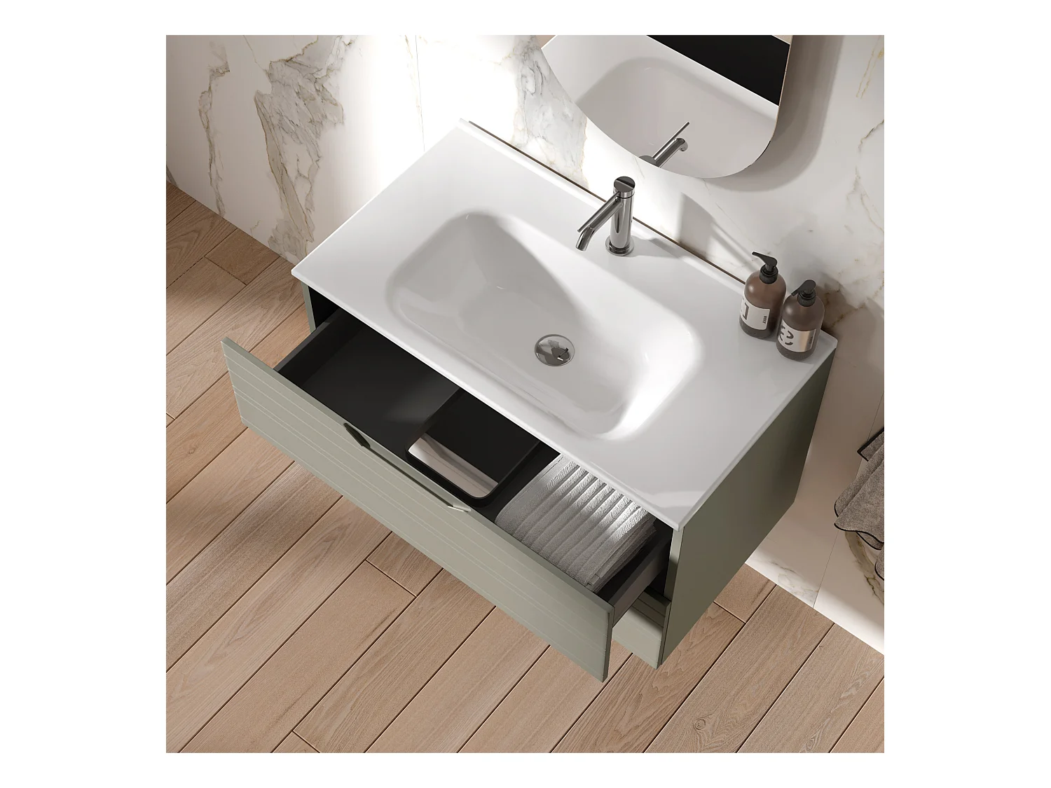 Composition 4 pièces SOLMIRA taupe