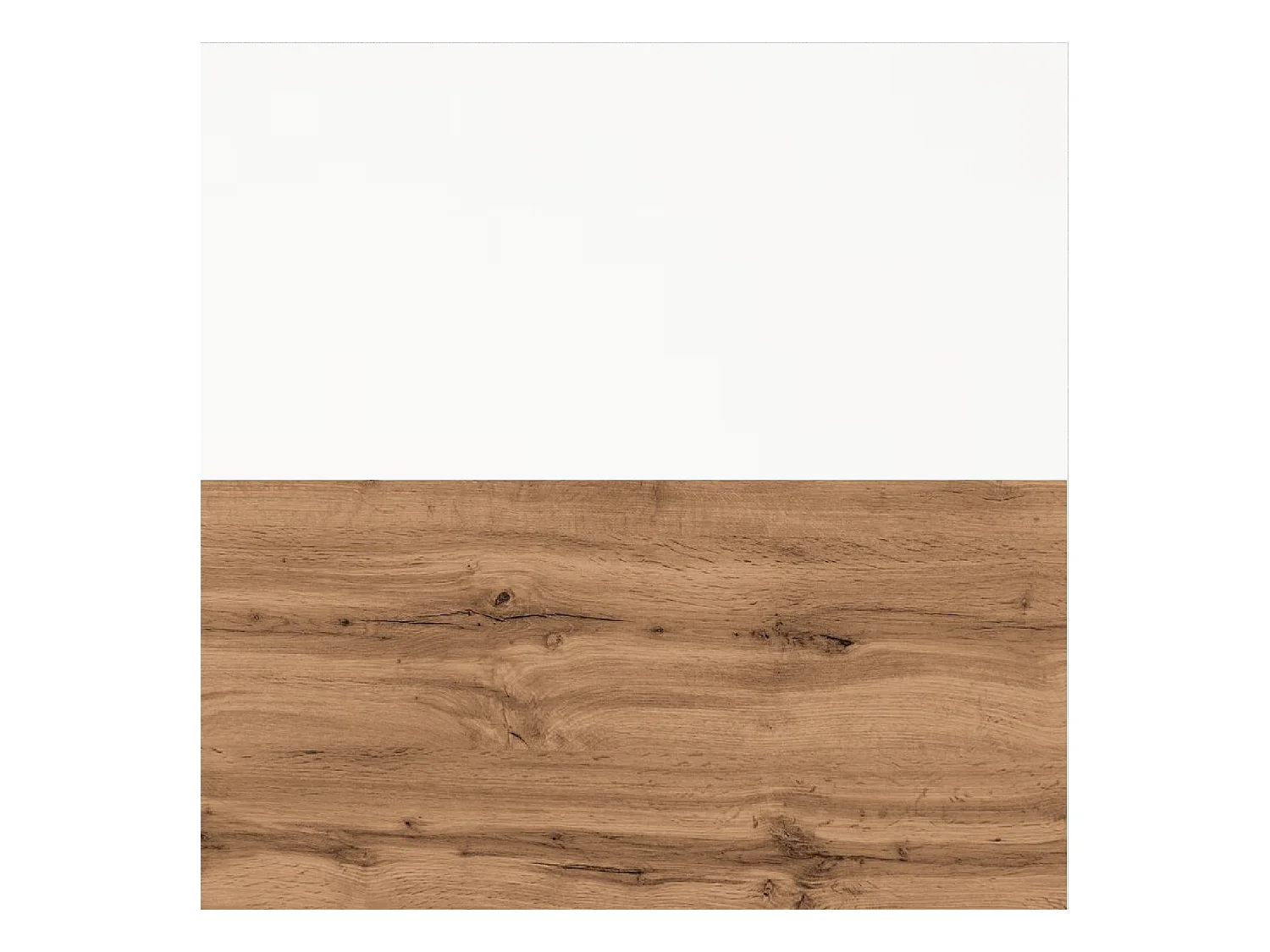 Composition vasque droite 4 pièces SOLMIRA blanc/chêne